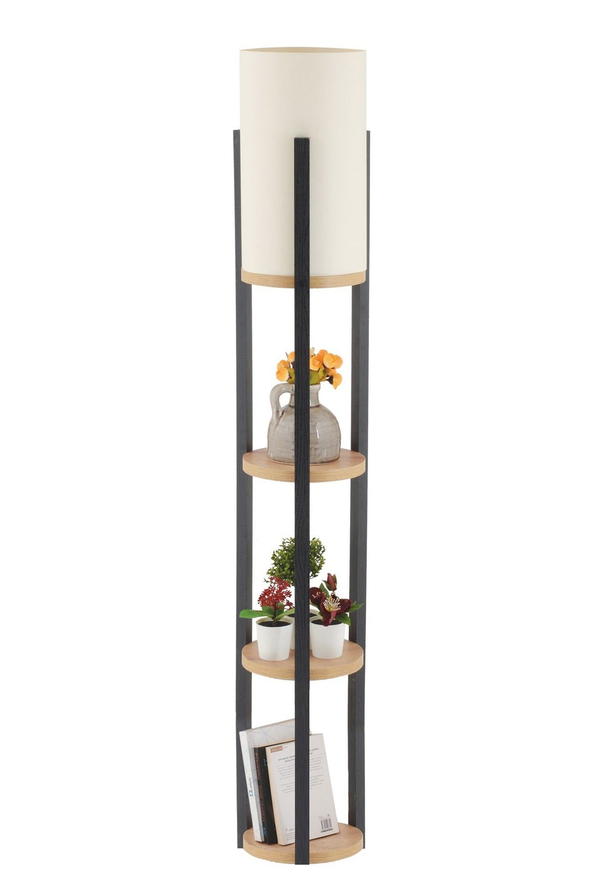 Lampadar, Circle Nora - SRC, Natural / Negru