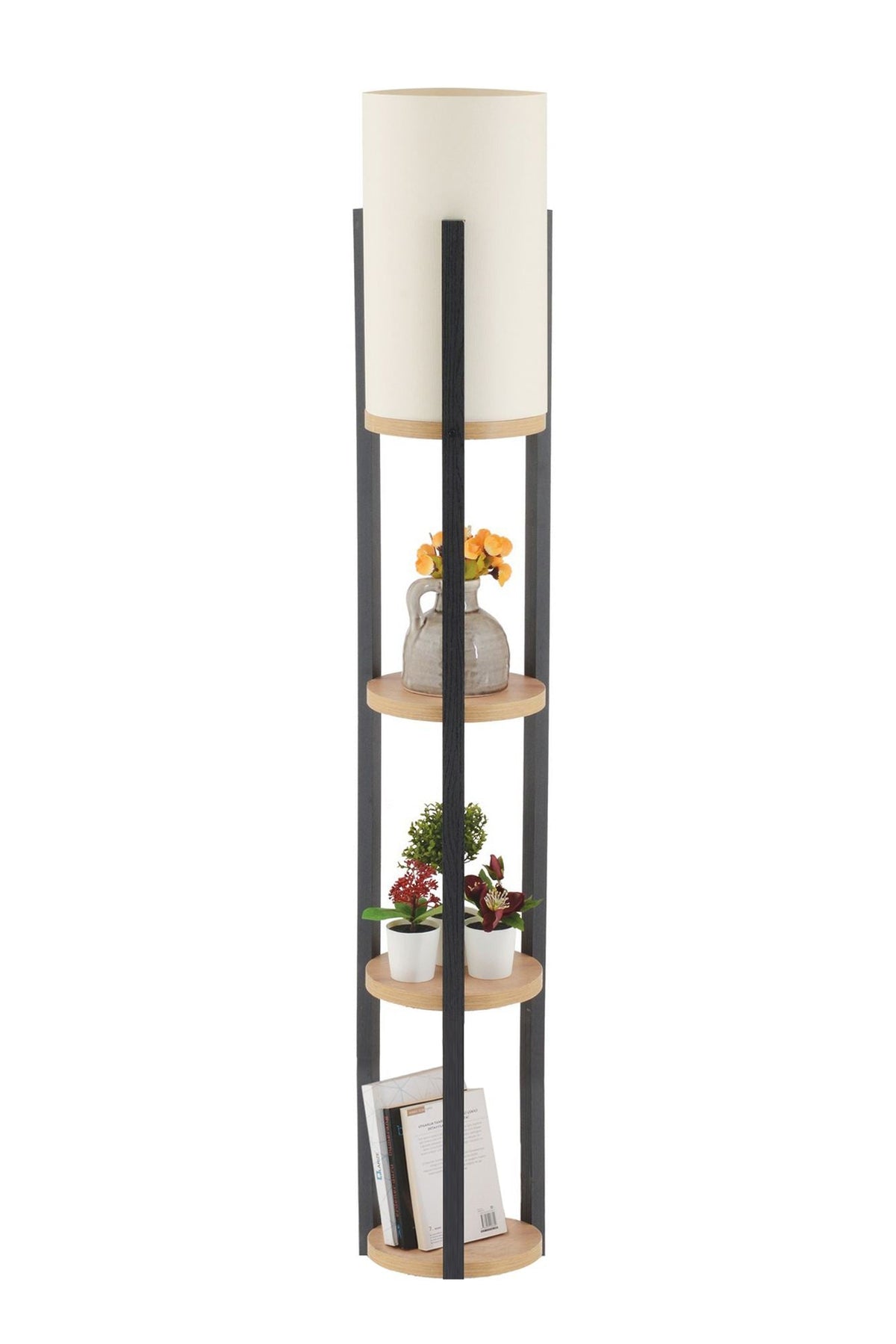 Lampadar, Circle Nora - SRC, Natural / Negru
