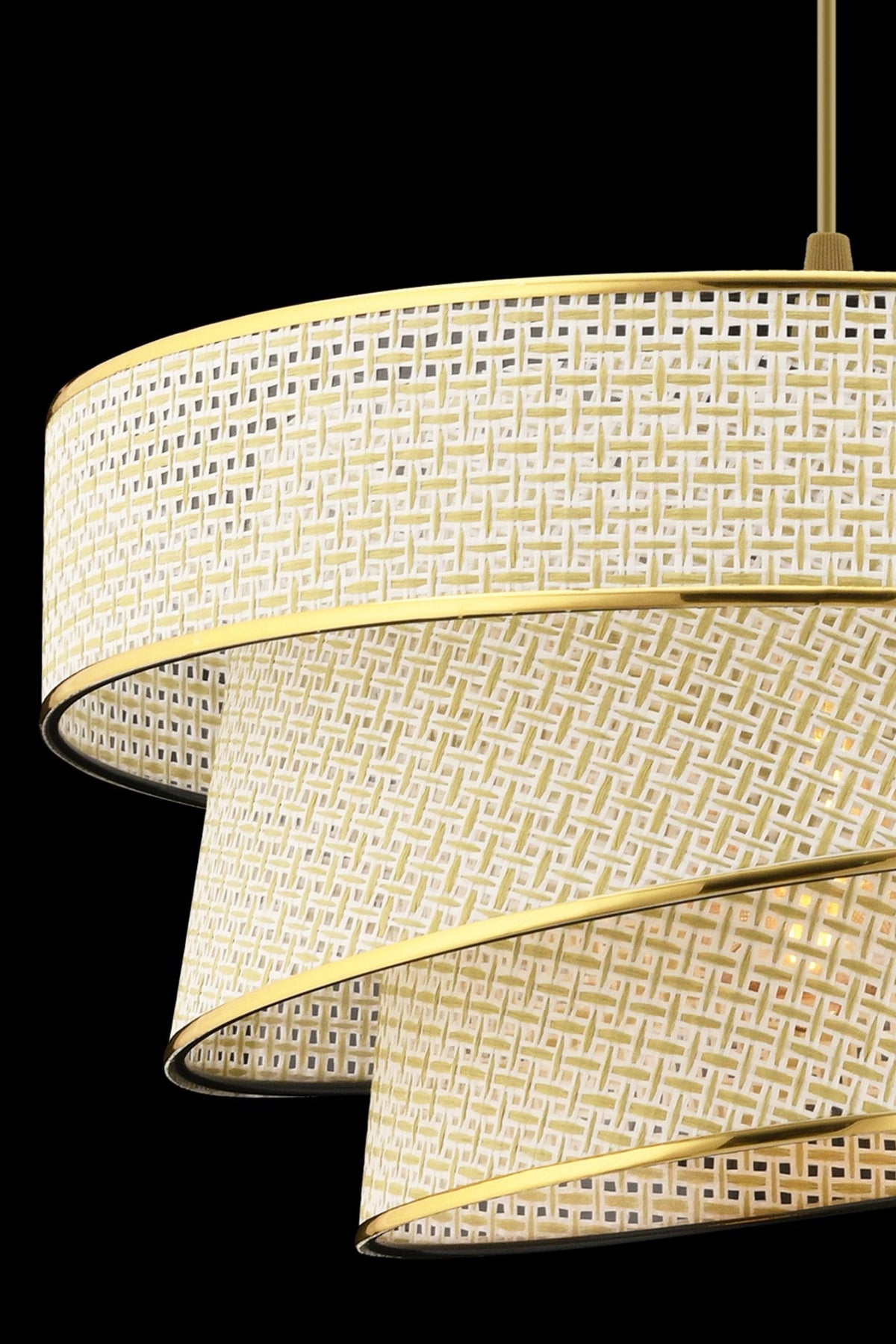 Candelabru, Couper Hazeran - Cream, Gold, Crem / Auriu