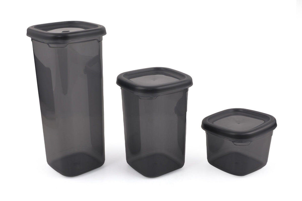 Set cutii depozitare (18 piese), BNMPOLYAS18-51217, Gri