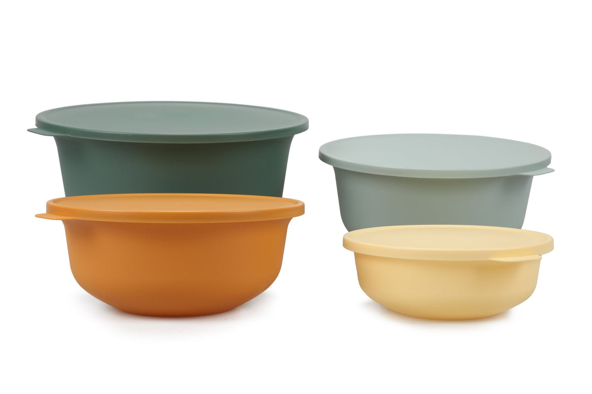 Set cutii depozitare (4 piese), YUVMIX04-1248, Verde / Turcoaz / Portocaliu / Galben