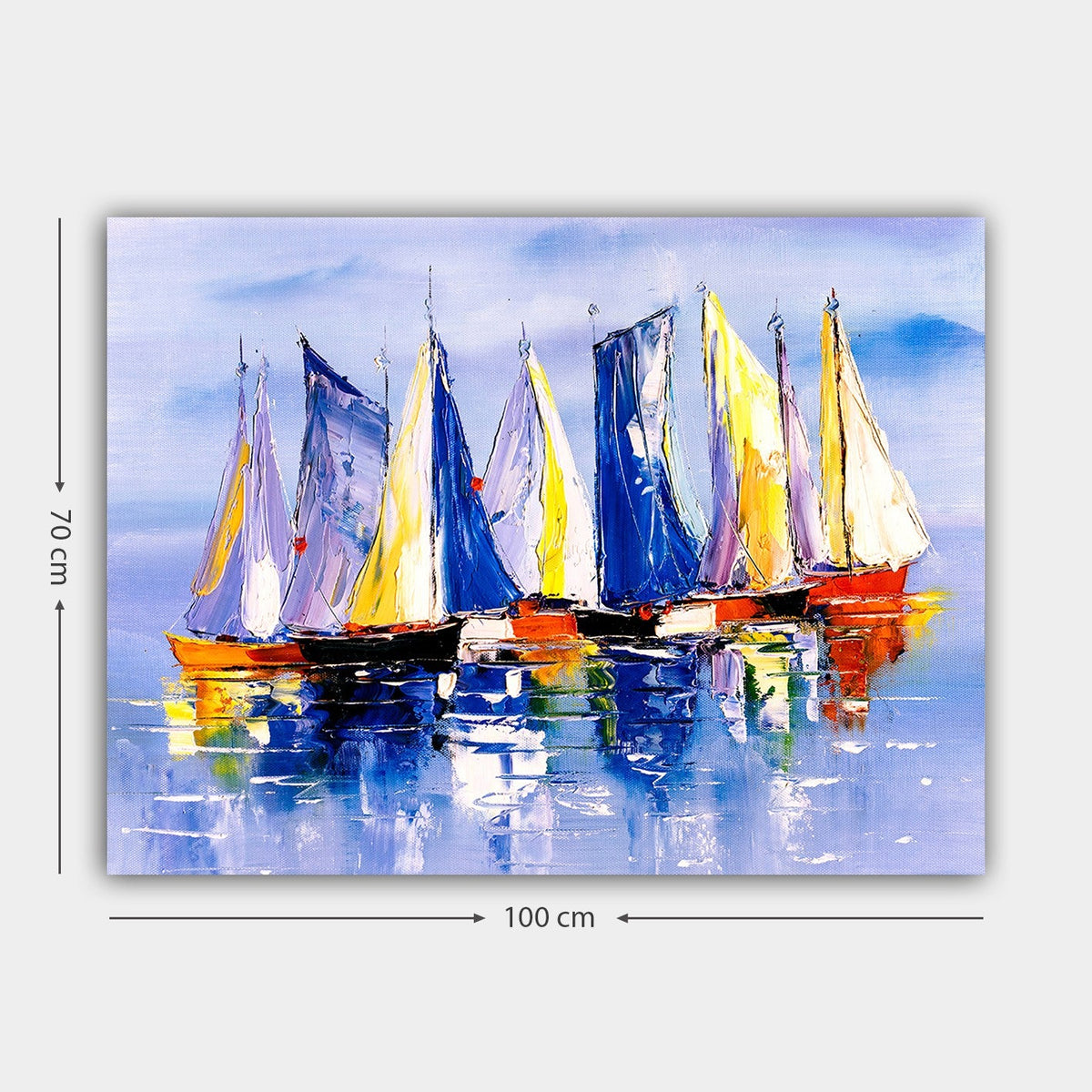 Tablou decorativ pe pânză, 619226807_70100, Multicolor