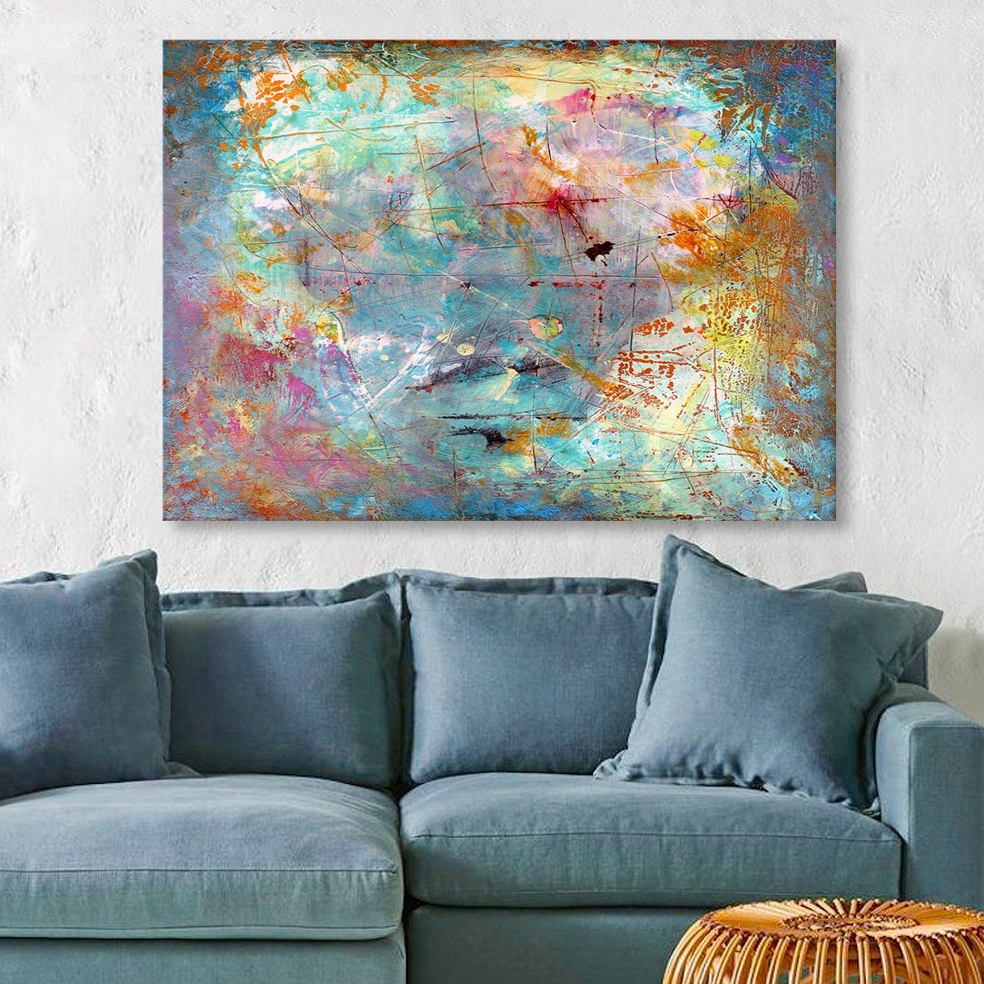 Tablou decorativ pe pânză, 629662394_70100, Multicolor