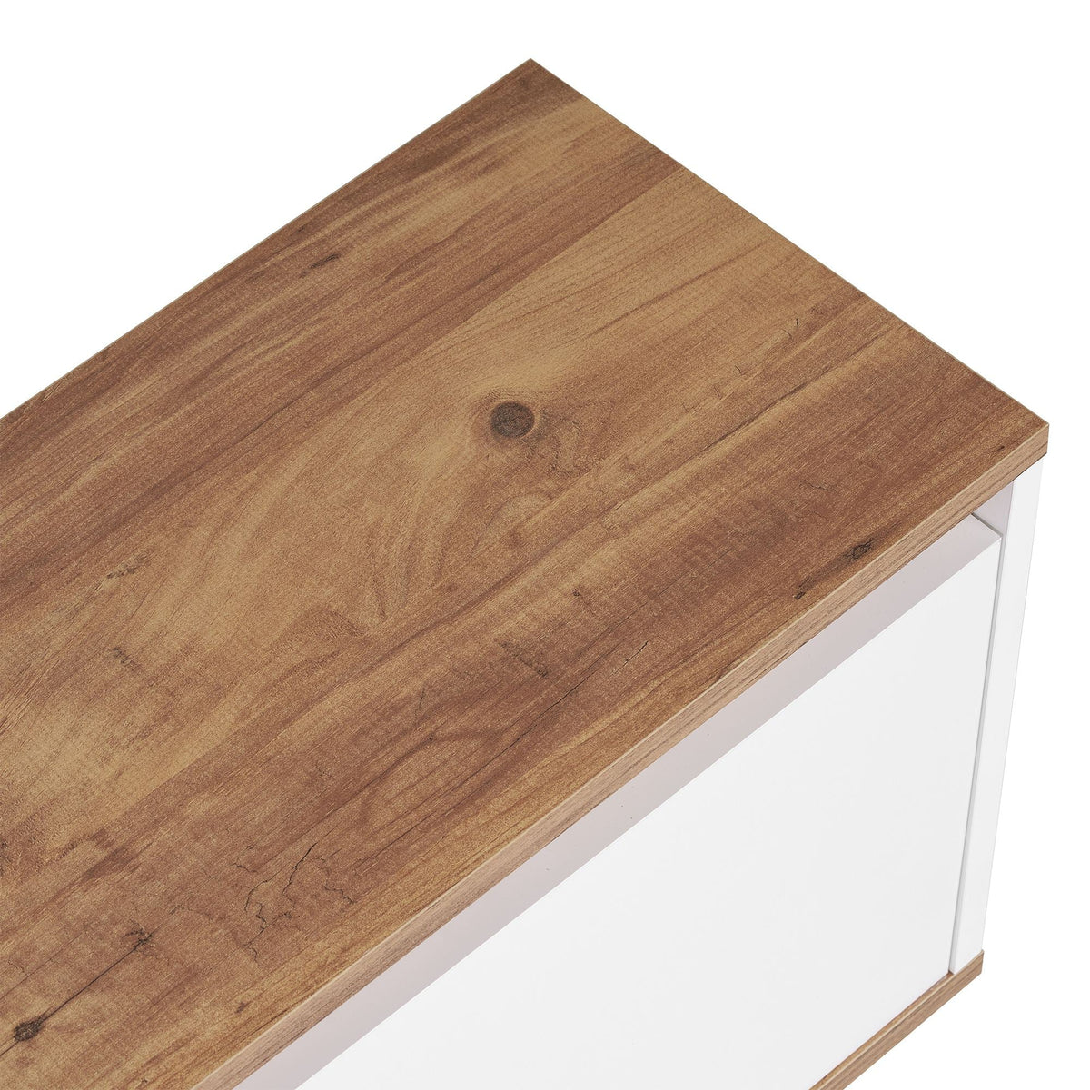 Comodă TV, Sentinel - Atlantic Pine, White, Pin Atlantic / Alb