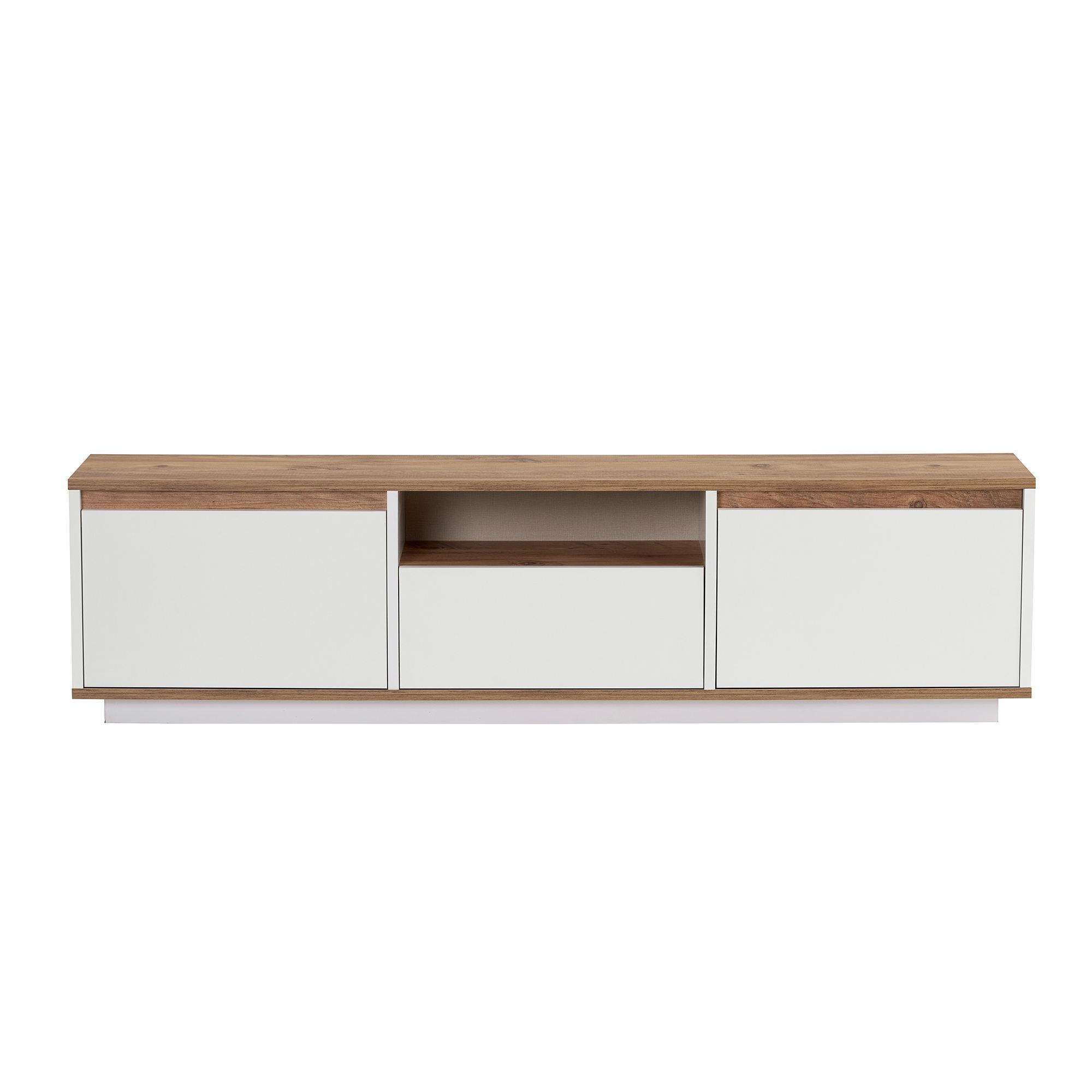 Comodă TV, Sentinel - Atlantic Pine, White, Pin Atlantic / Alb