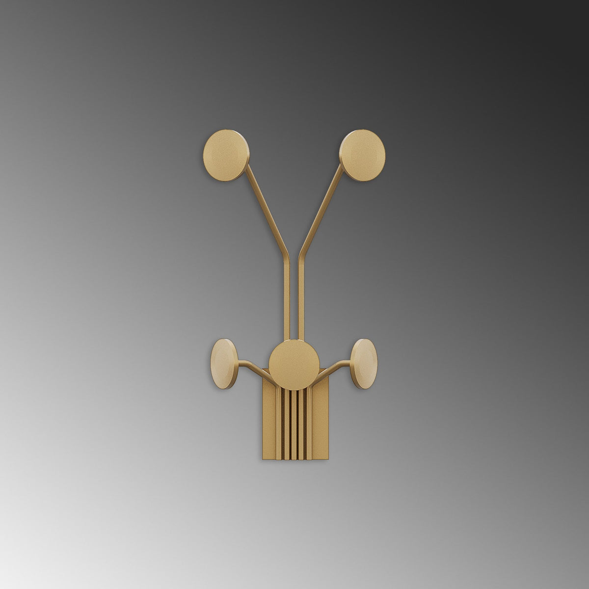 Cuier metalic de perete, Giraffe-A, Auriu