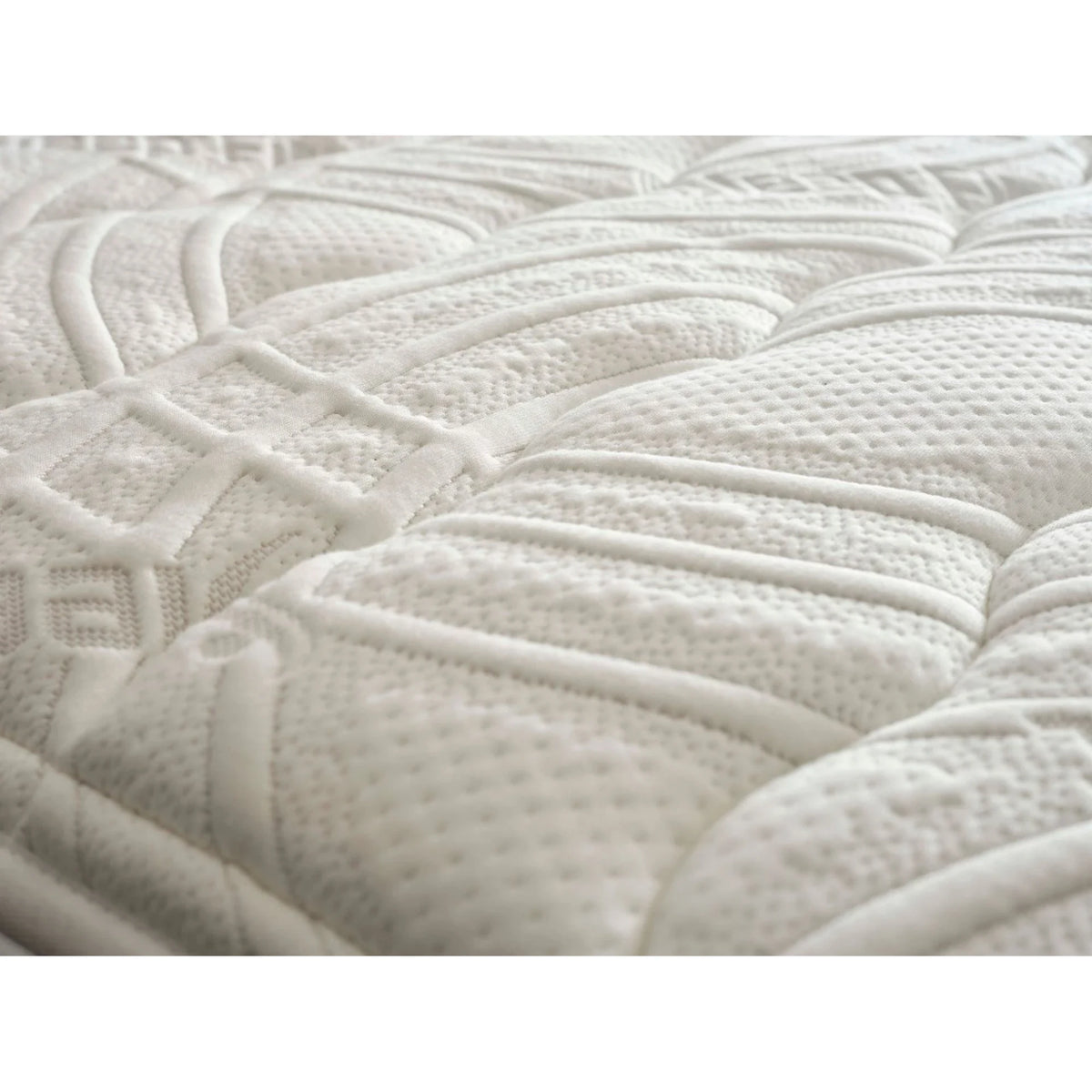 Set pat cu saltea SLEEP FIT 180x200, stofa bej - EMK66303, cu somiera si spatiu depozitare