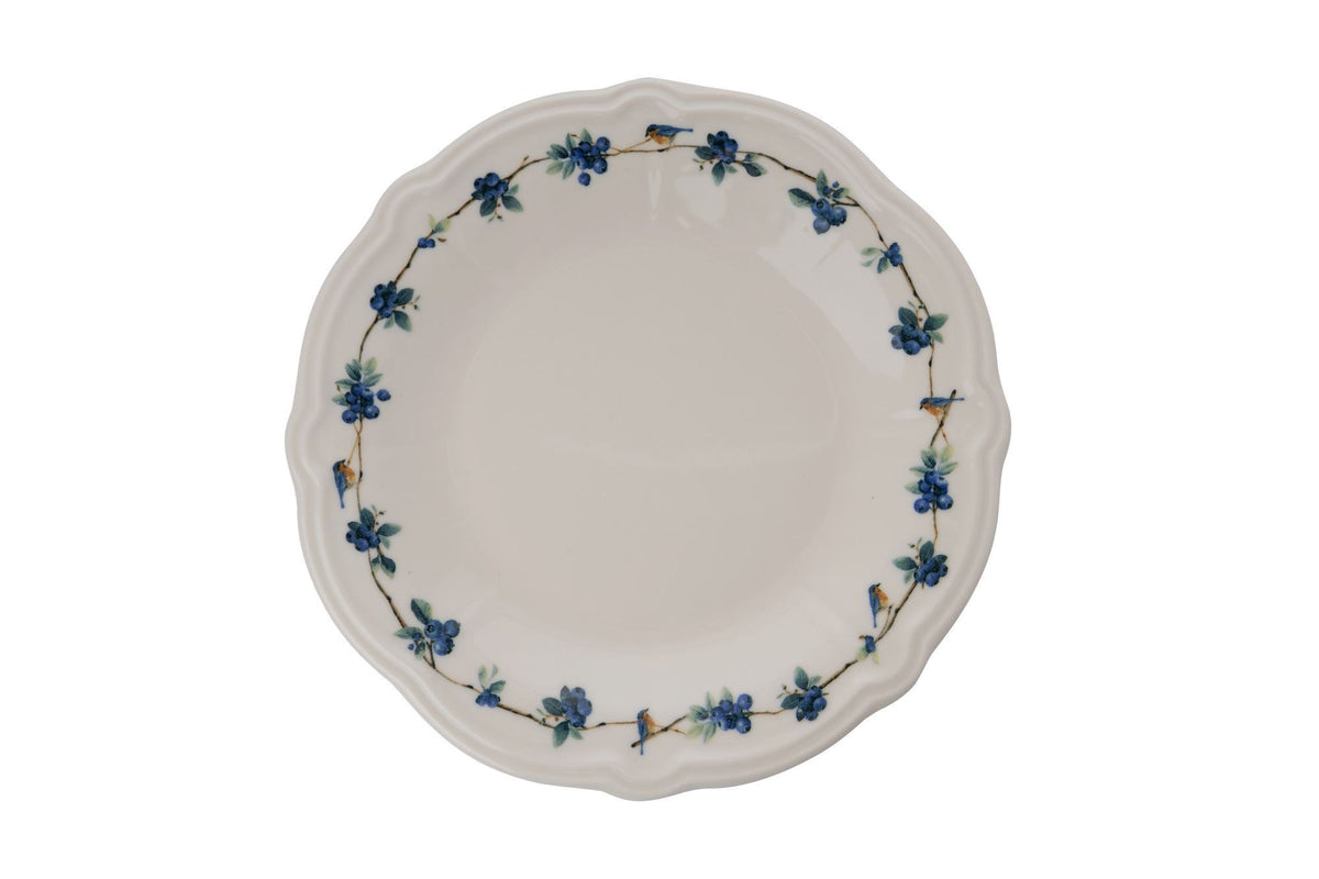 Set veselă (24 piese), Blueberry, Alb / Albastru / Verde