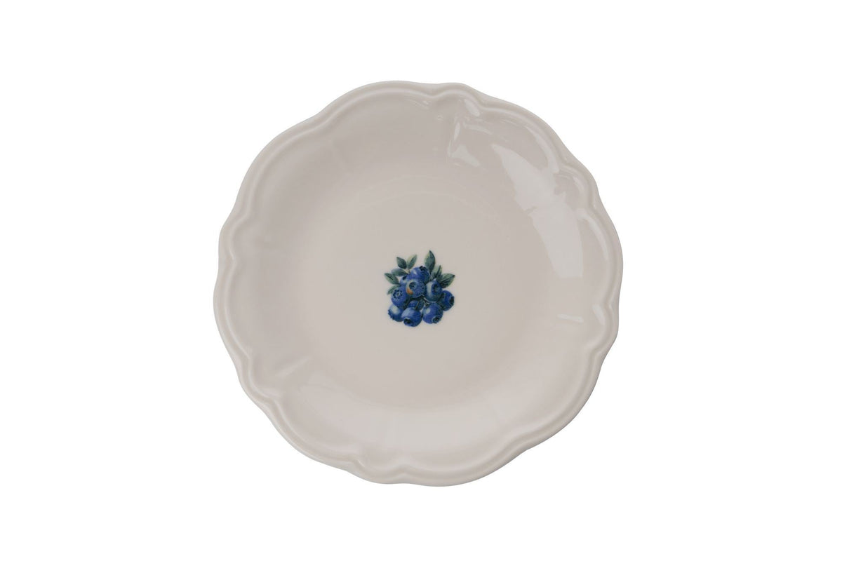 Set veselă (24 piese), Blueberry, Alb / Albastru / Verde