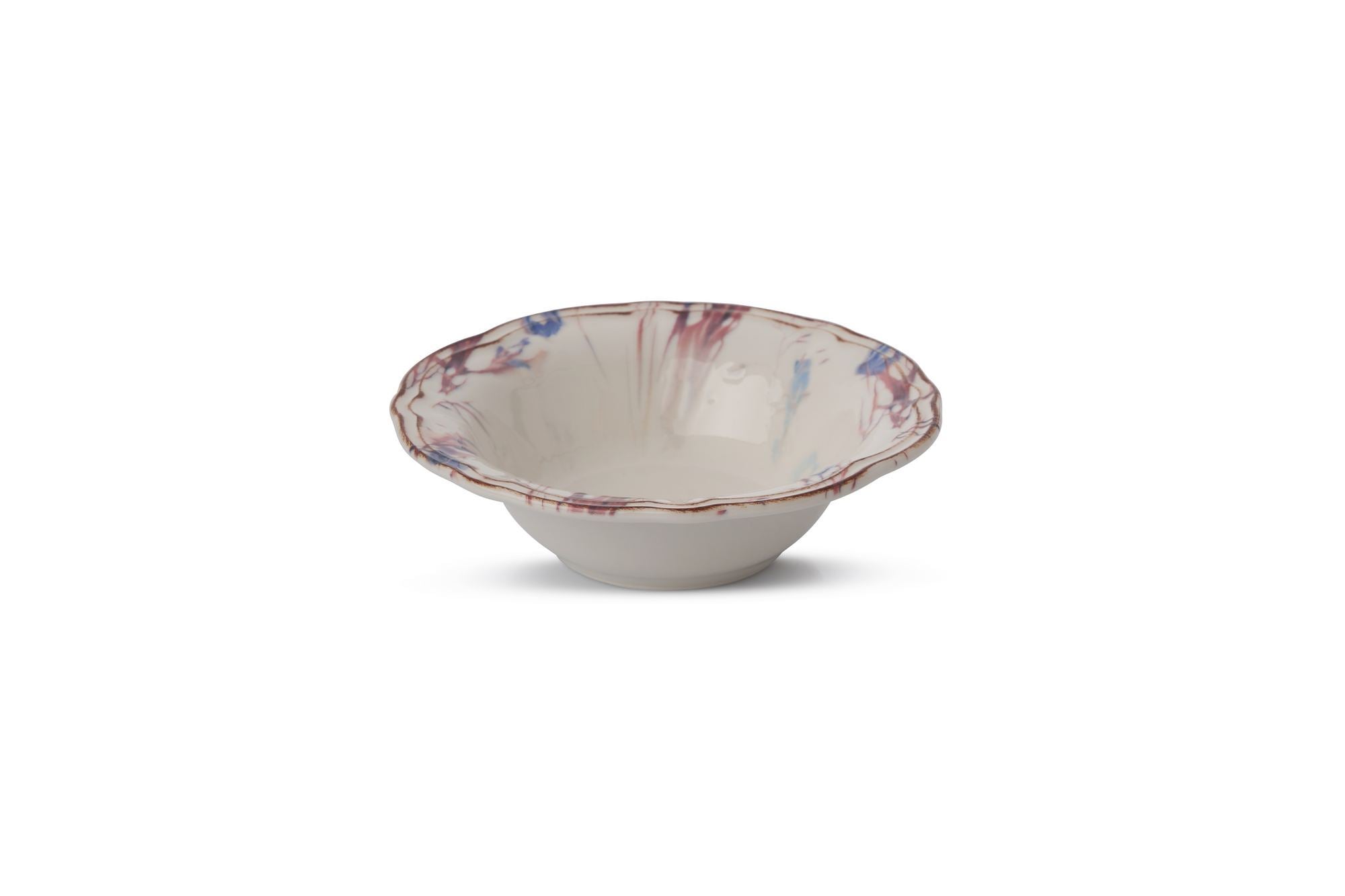 Set veselă (24 piese), Blue Rustica, Bleumarin / Bordo