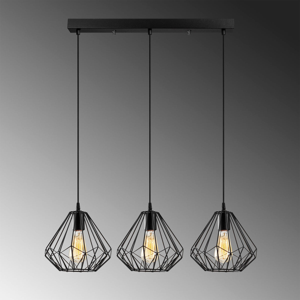 Candelabru, Diamond - 704-S1, Negru
