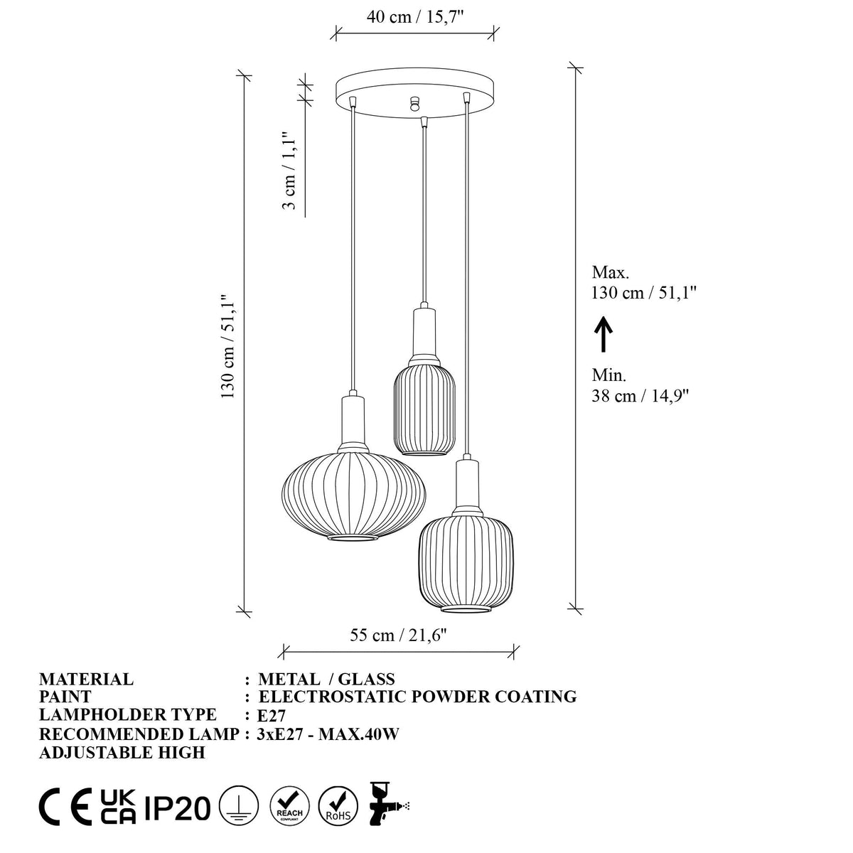 Candelabru, Asker - 15201, Auriu
