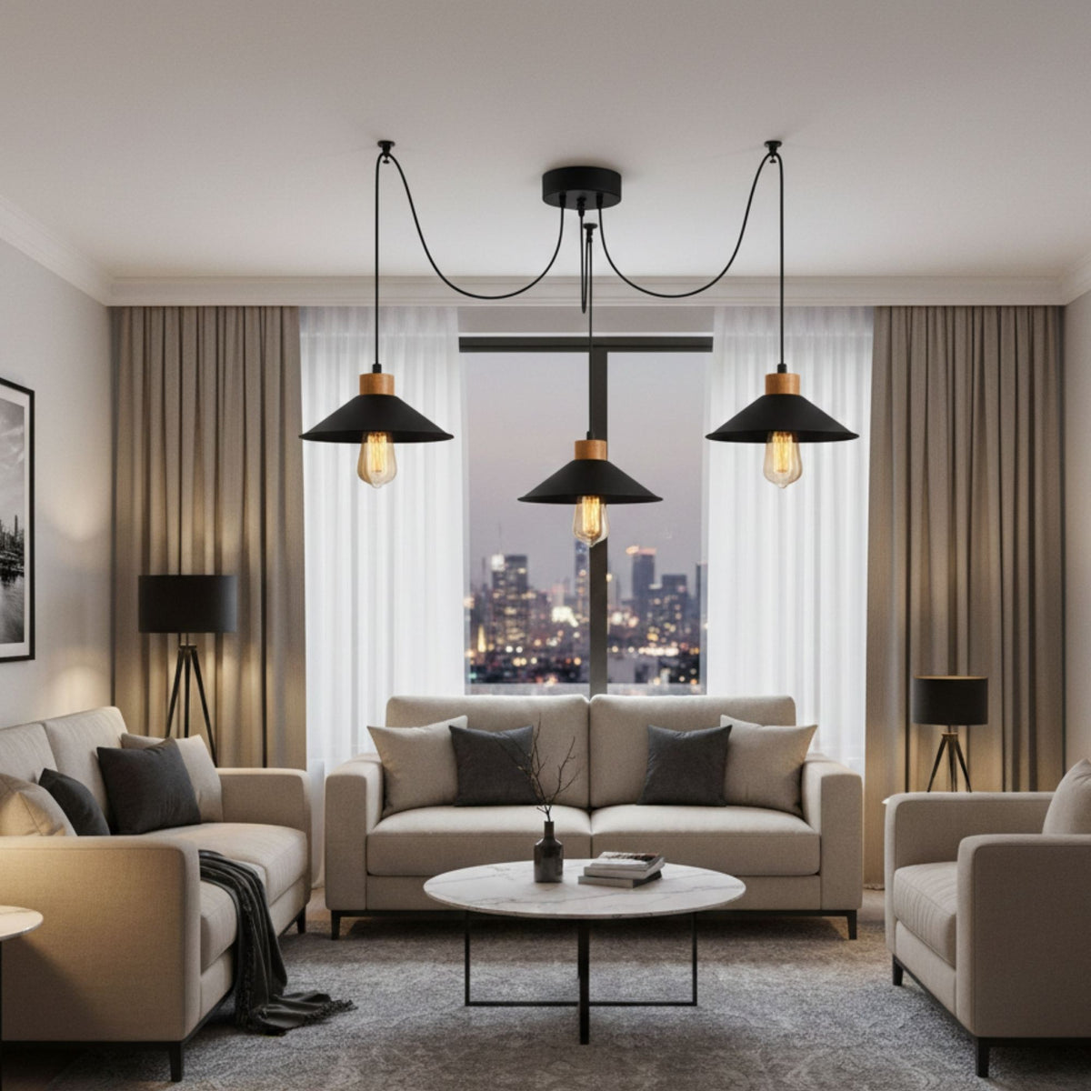 Candelabru, Manavgat - N-546, Negru