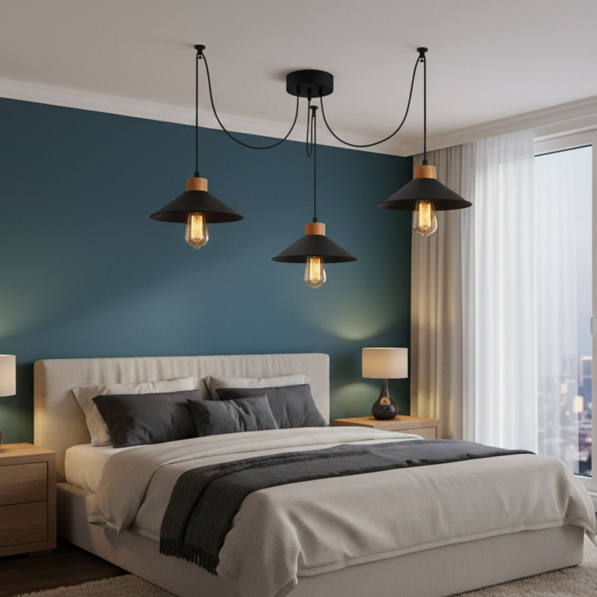 Candelabru, Manavgat - N-546, Negru