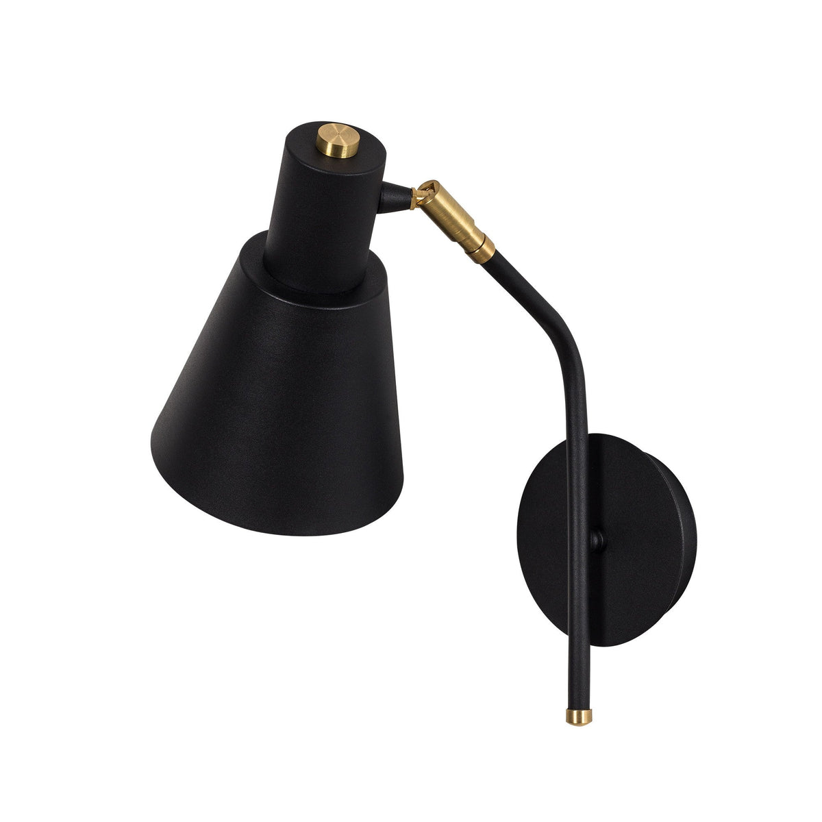 Aplică de perete, Sivani - MR-664, Negru / Auriu