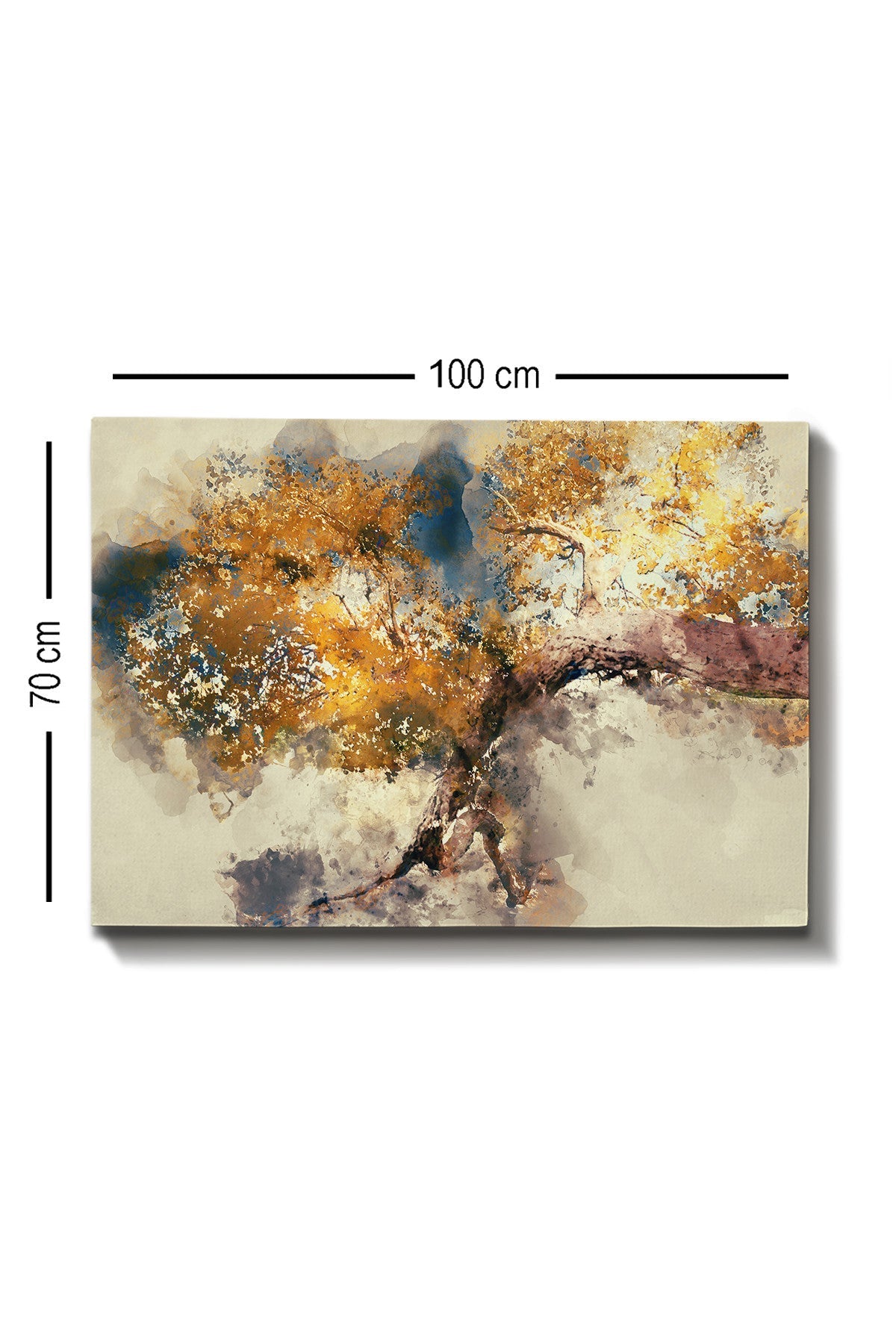 Tablou decorativ pe pânză, Kanvas Tablo (70 x 100) - 158, Multicolor