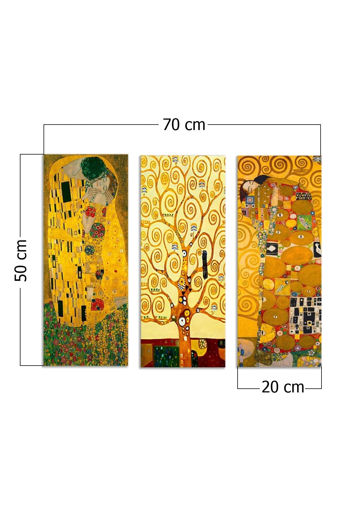 Tablou decorativ MDF (3 piese), MDF0067, Multicolor