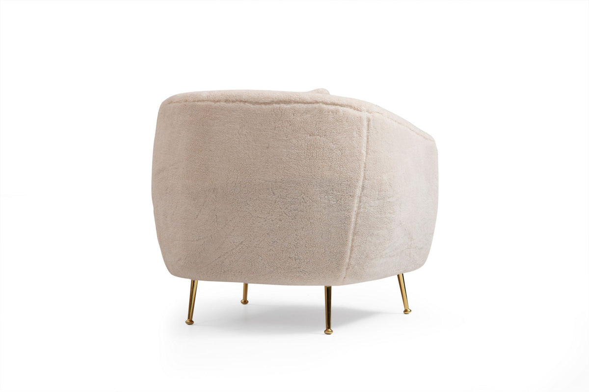 Fotoliu, Istiridye - Beige, Bej