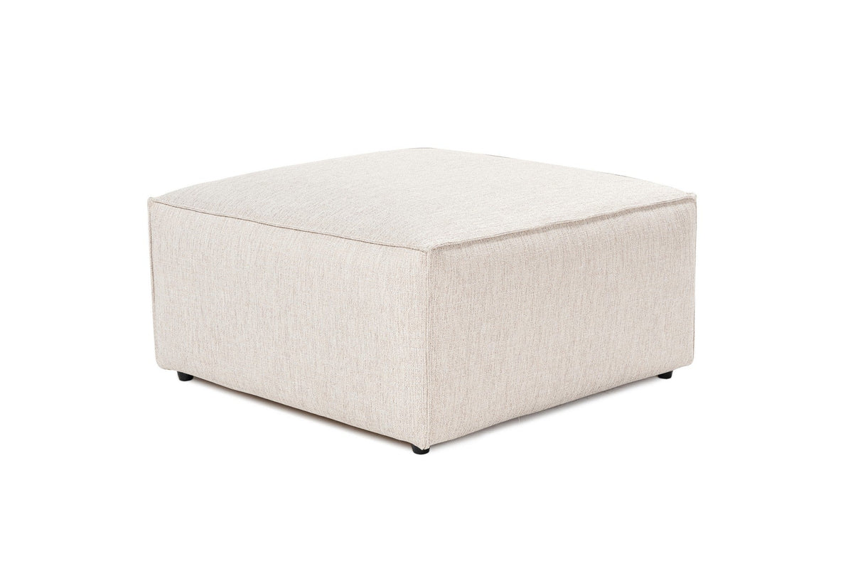 Puf, Lora Pouffe - Light Brown, Maro deschis