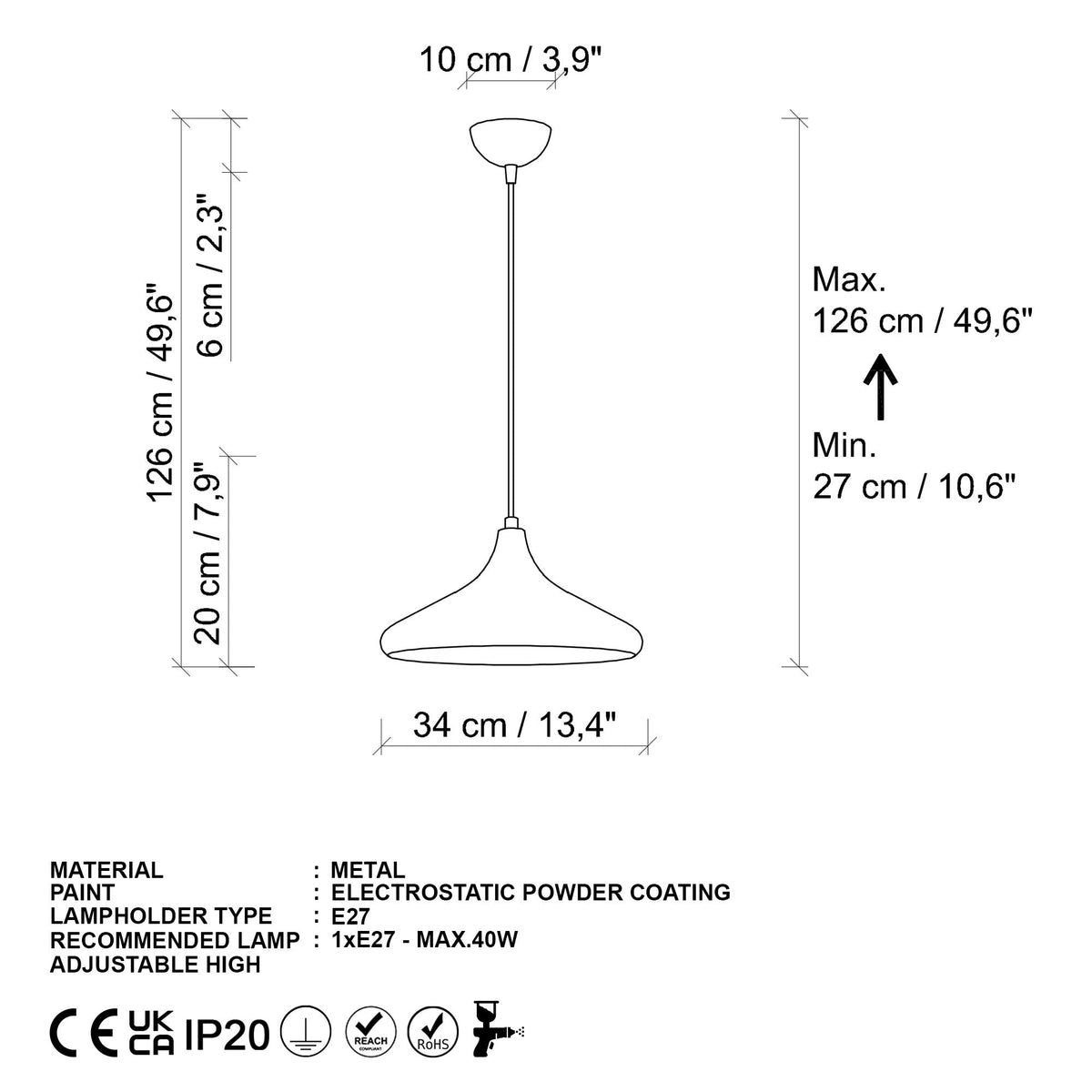 Candelabru, Eysan - 210, Auriu