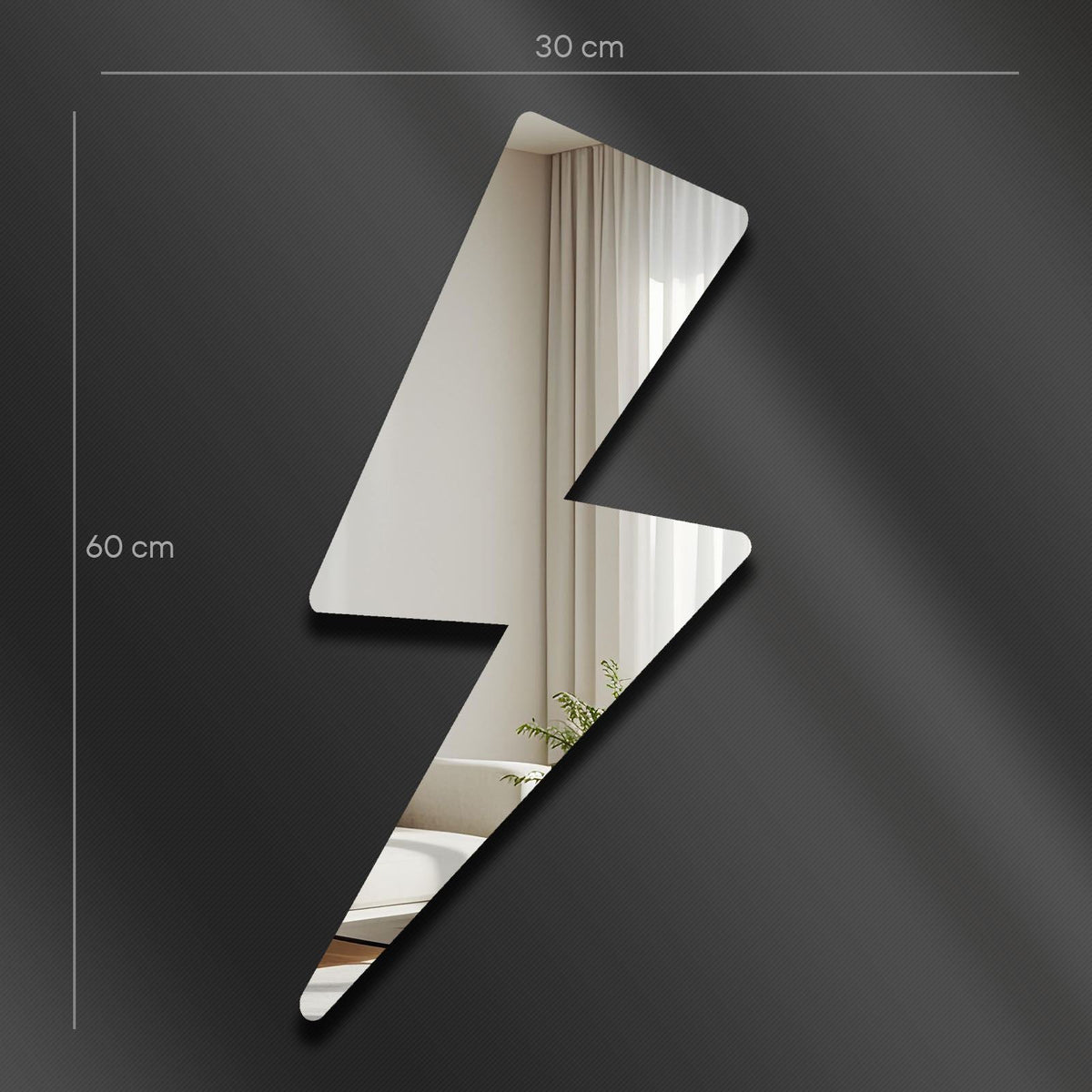 Oglindă decorativă, Ozgl504 - Silver, Argintiu