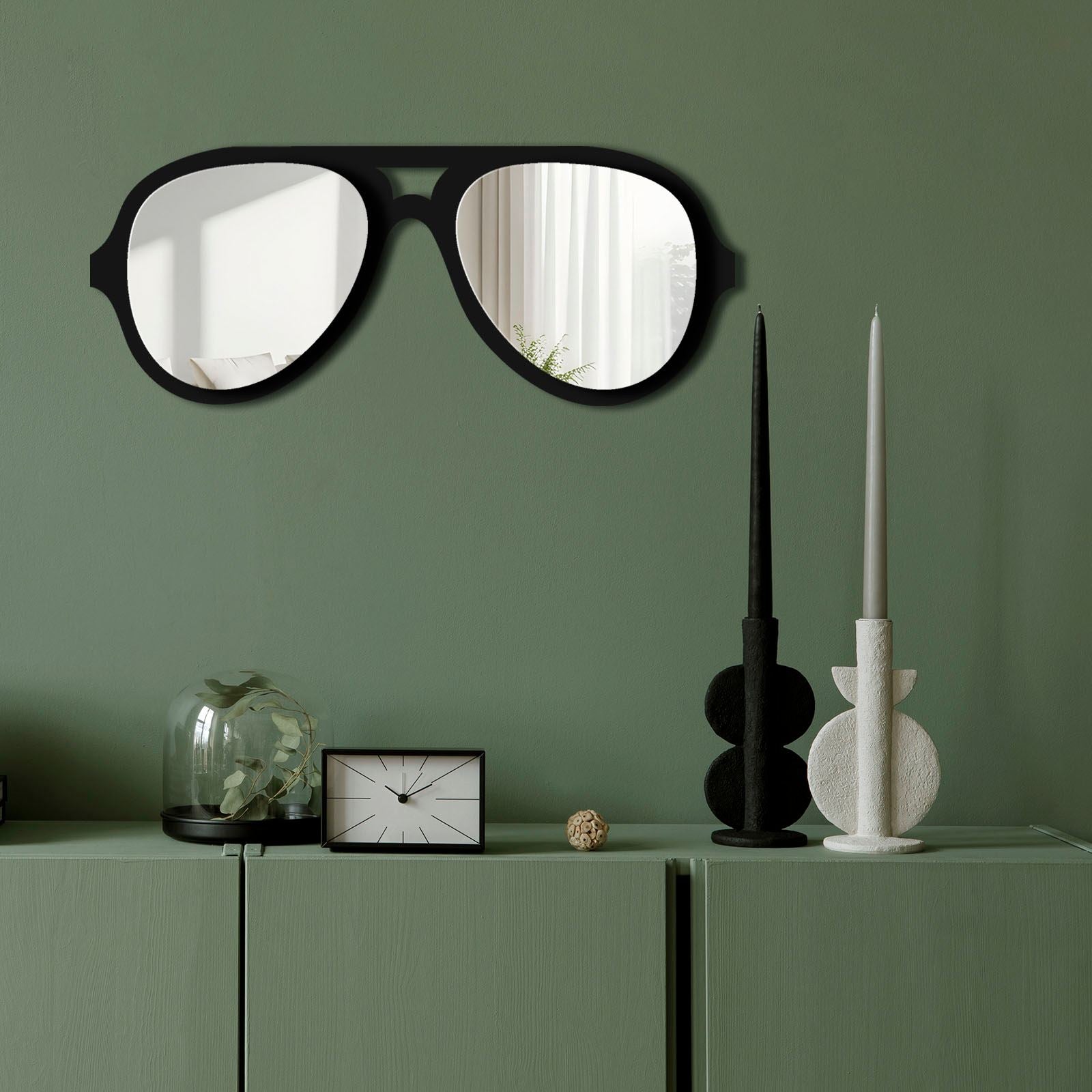 Oglindă decorativă, Ozgl508 - Silver, Argintiu