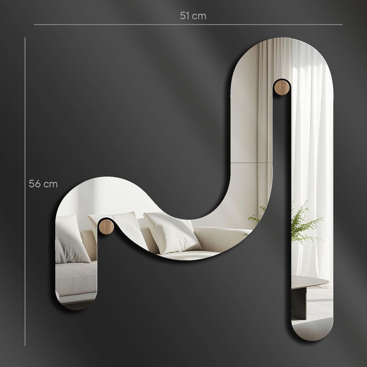Oglindă decorativă, Ozgl509 - Silver, Argintiu