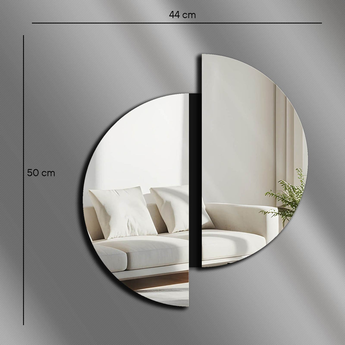Oglindă decorativă, Ozgl522 - Silver, Argintiu