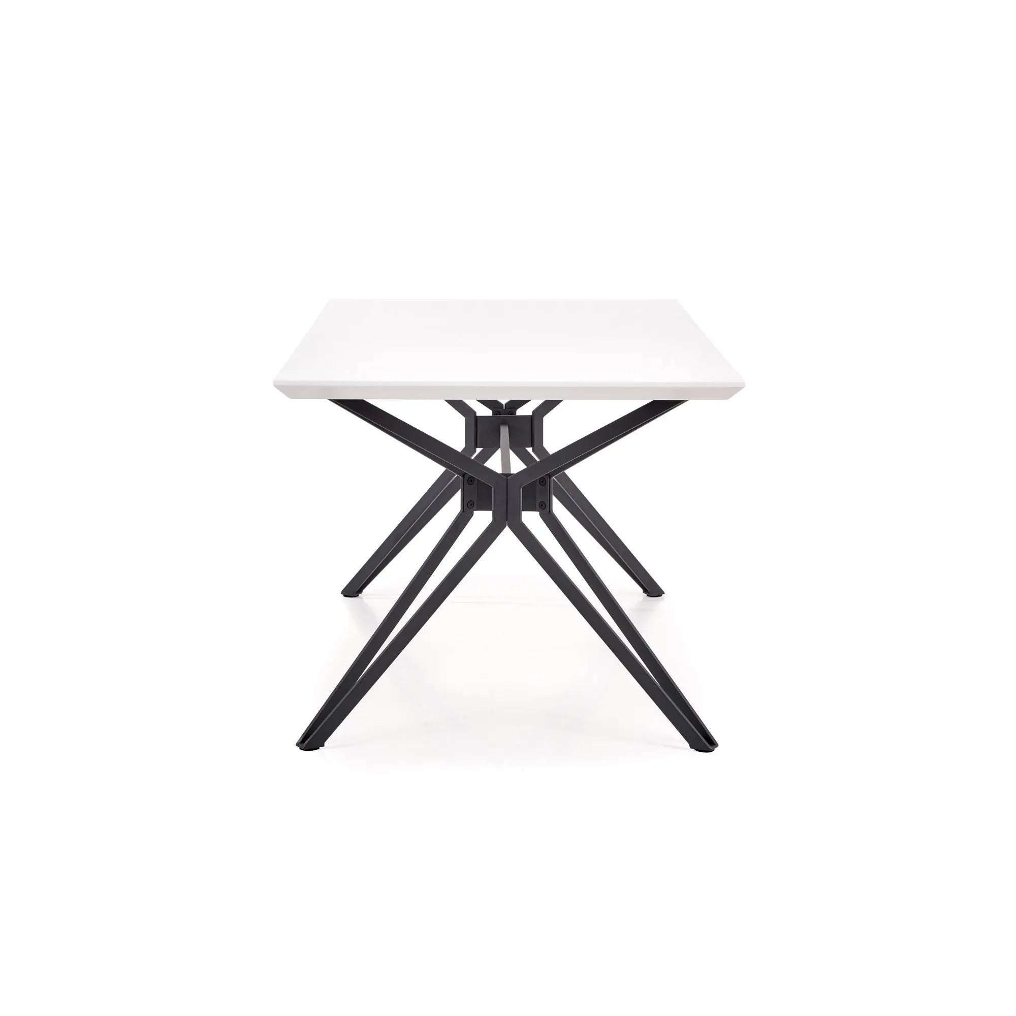 Masa PASCAL, alb/negru, 160x90x76 cm
