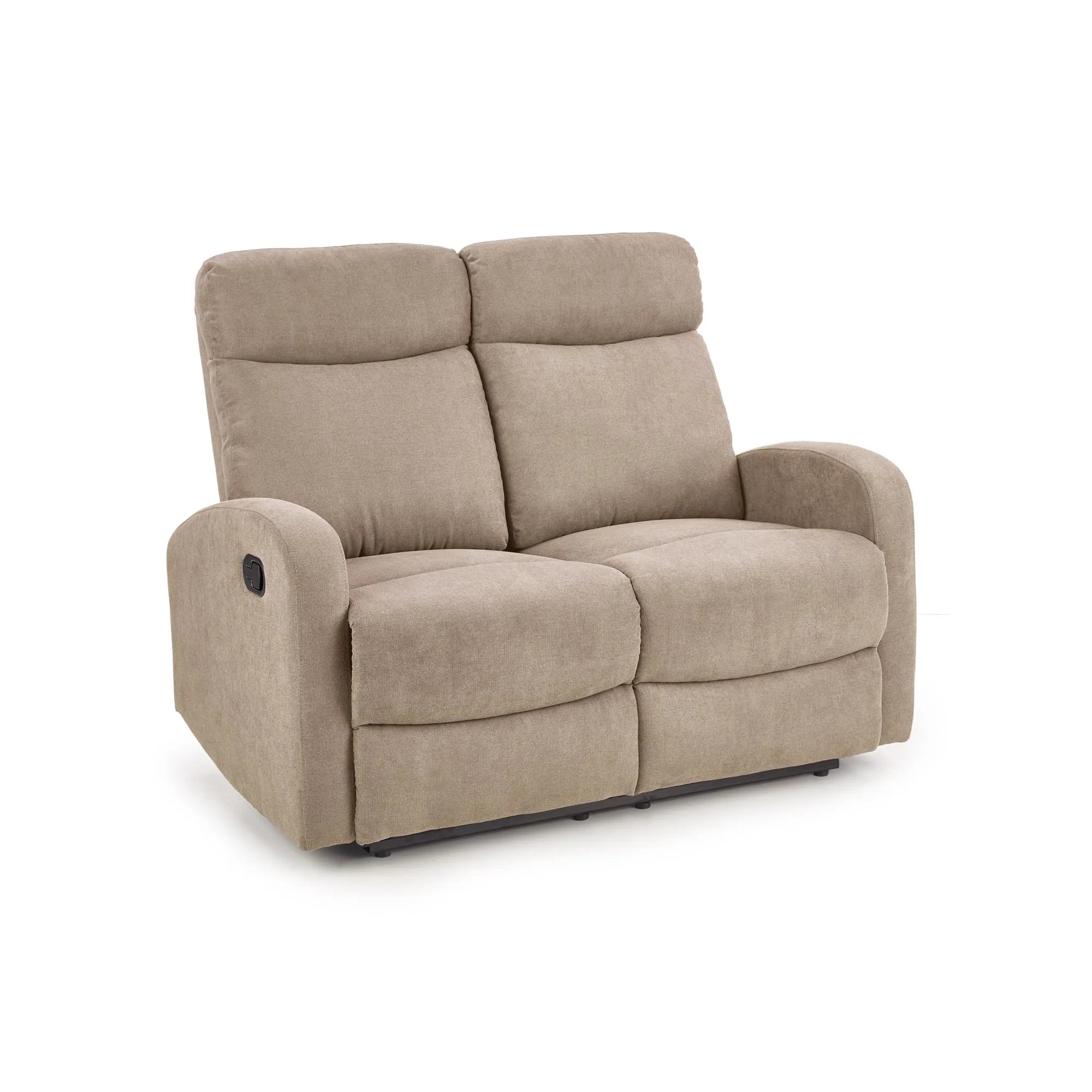Canapea pliabila OSLO 2S, bej, stofa, 128x95/158x100 cm