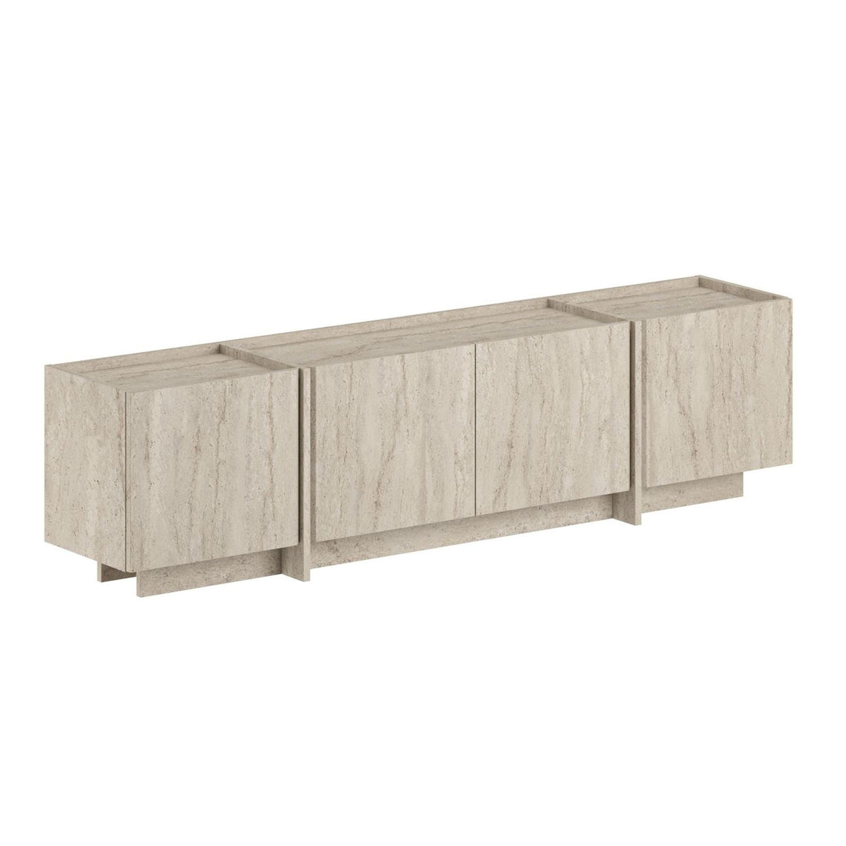 Comodă TV, Lowen - Travertine, Travertin