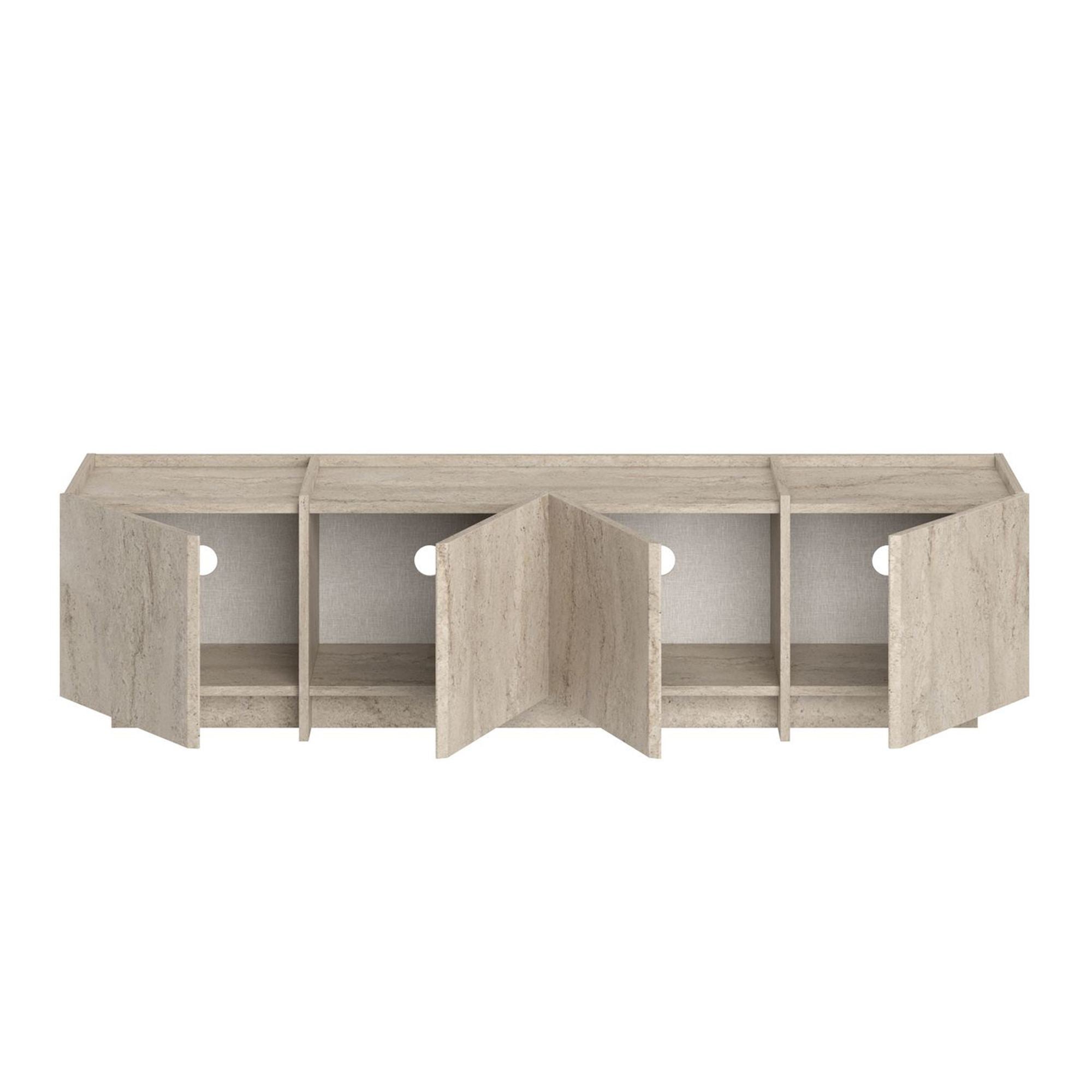 Comodă TV, Lowen - Travertine, Travertin