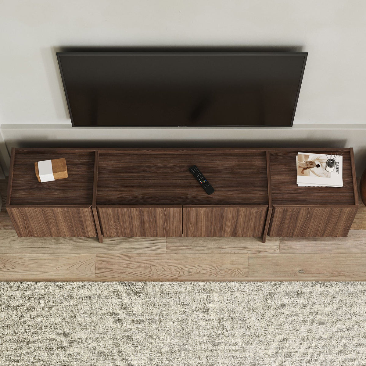 Comodă TV, Lowen - Milano Walnut, Nuc Milano