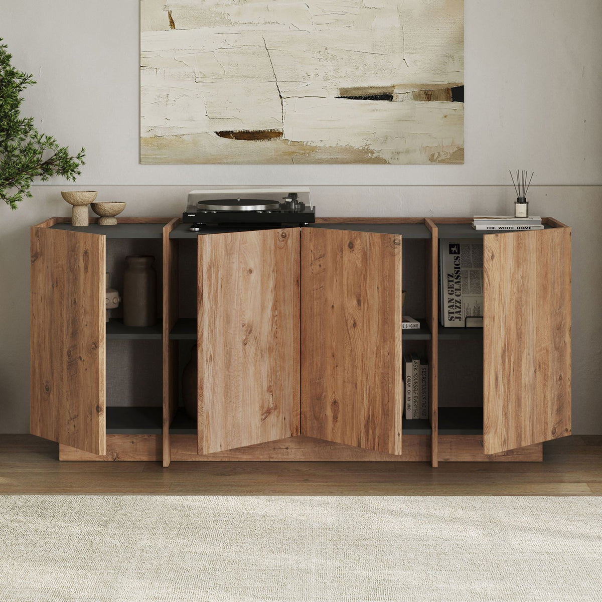 Consolă, Dorma - Atlantic Pine, Anthracite, Pin Atlantic / Antracit