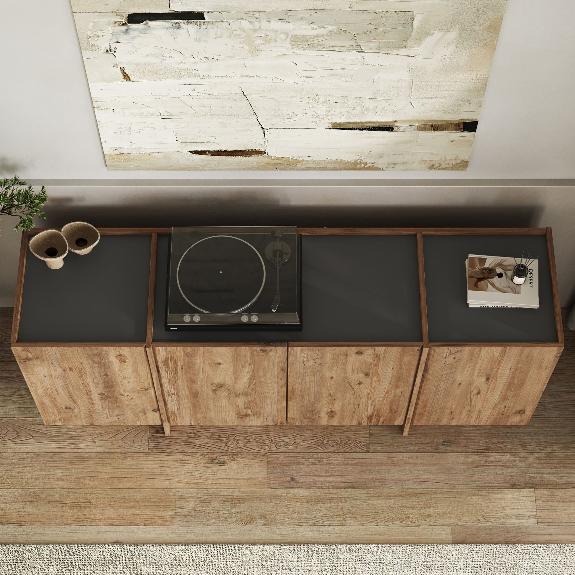Consolă, Dorma - Atlantic Pine, Anthracite, Pin Atlantic / Antracit