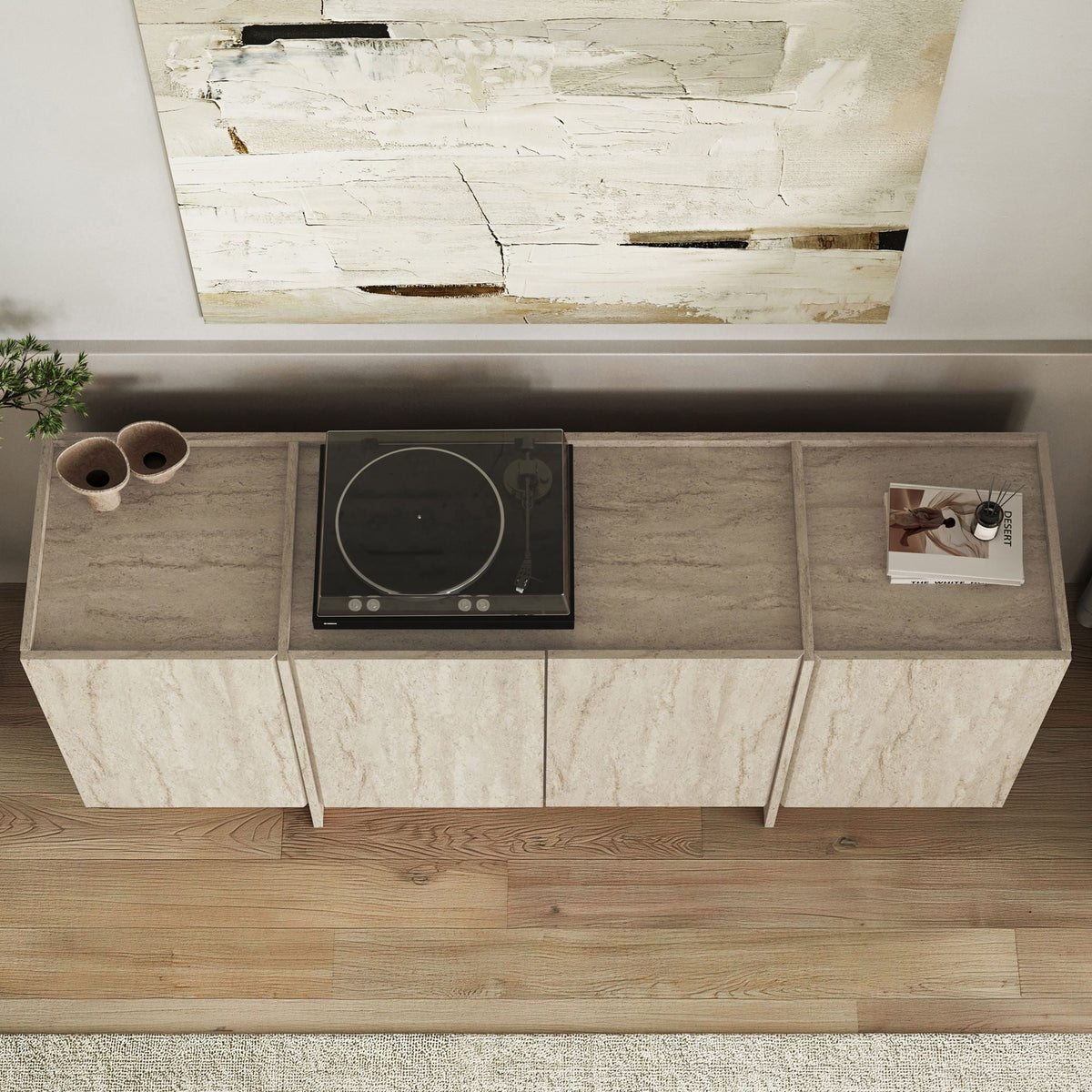 Consolă, Dorma - Travertine, Travertin
