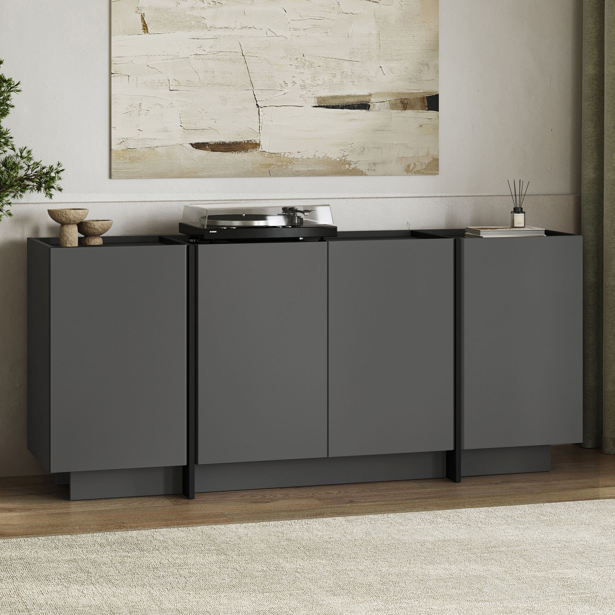 Consolă, Dorma - Anthracite, Black, Antracit / Negru
