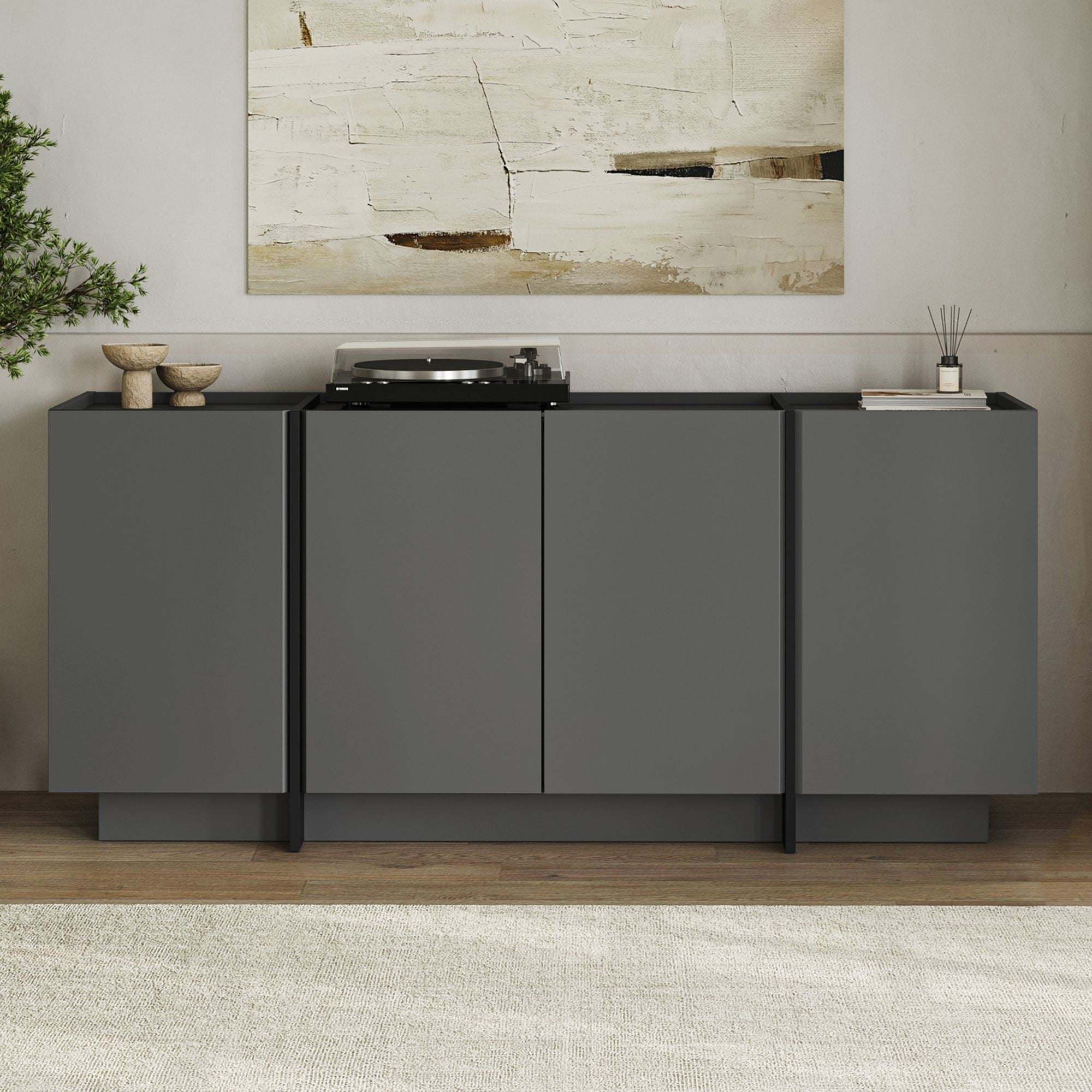 Consolă, Dorma - Anthracite, Black, Antracit / Negru