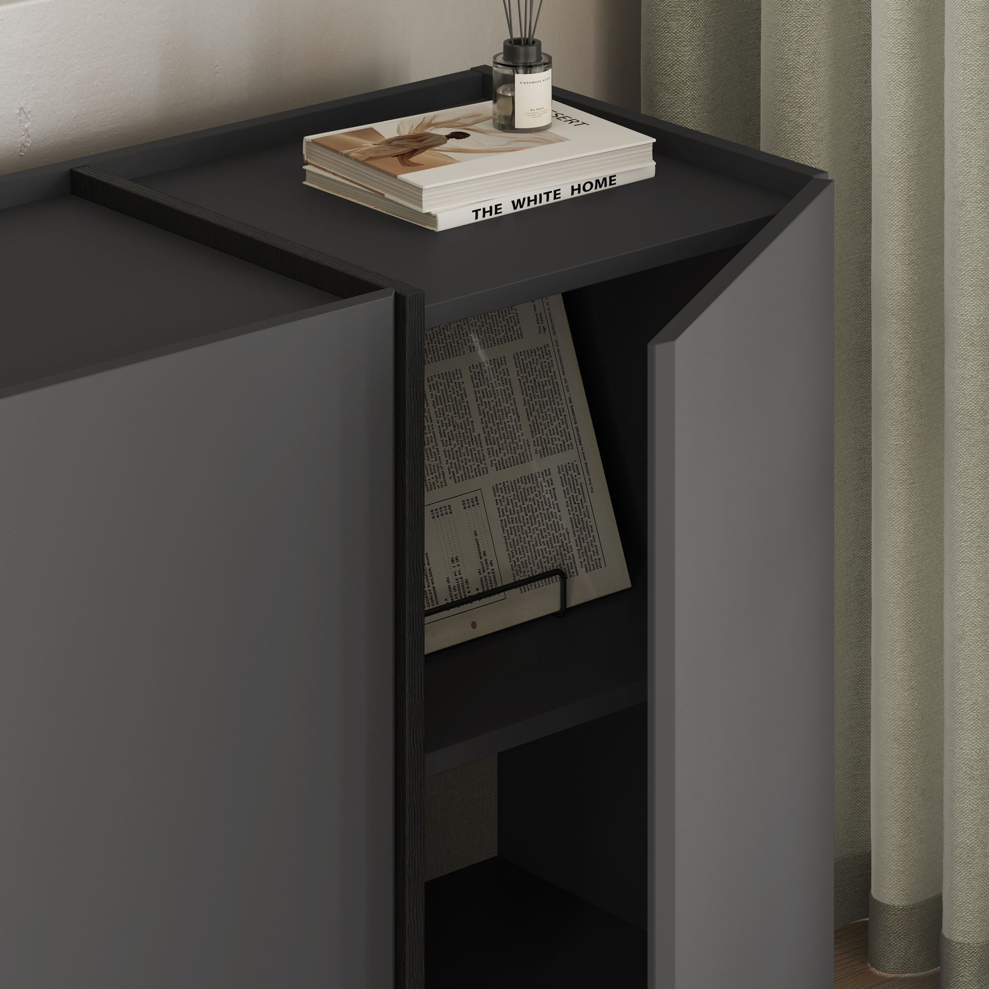 Consolă, Dorma - Anthracite, Black, Antracit / Negru