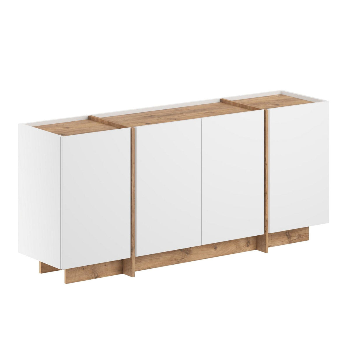 Consolă, Dorma - White, Atlantic Pine, Alb / Pin Atlantic