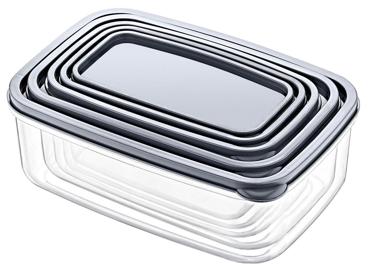 Set cutii depozitare (10 piese), EMBSEF10-3581321, Transparent