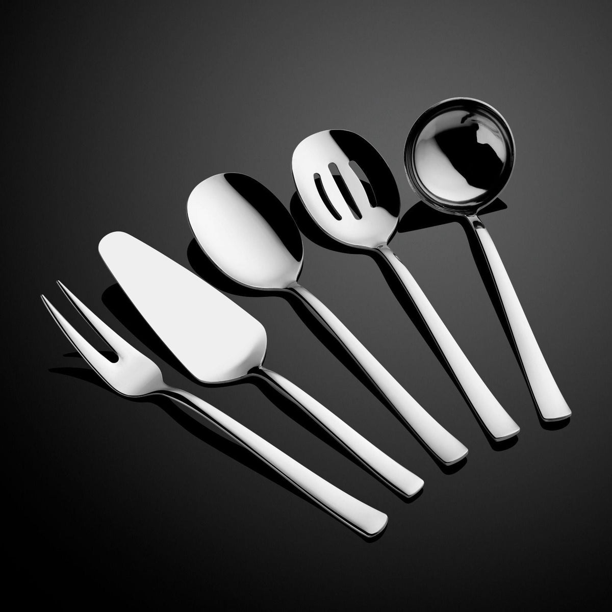Set de servire (5 piese), Ella - Silver, Argintiu