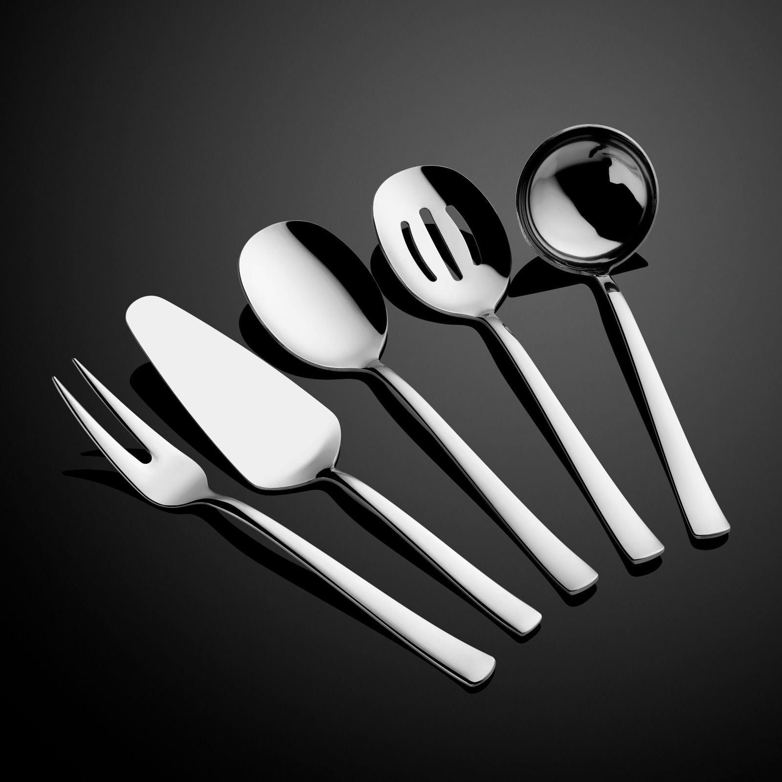 Set de servire (5 piese), Ella - Silver, Argintiu