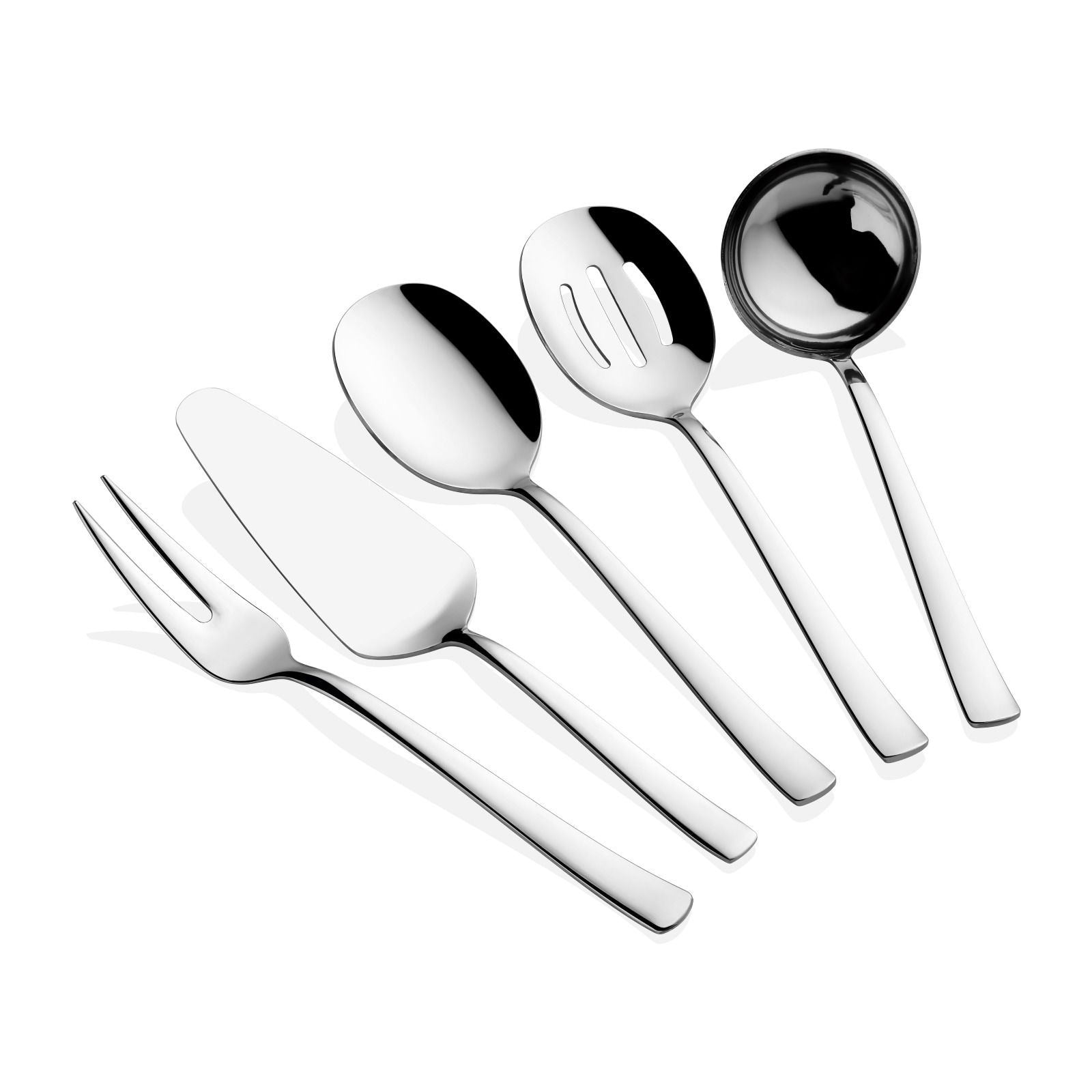 Set de servire (5 piese), Ella - Silver, Argintiu