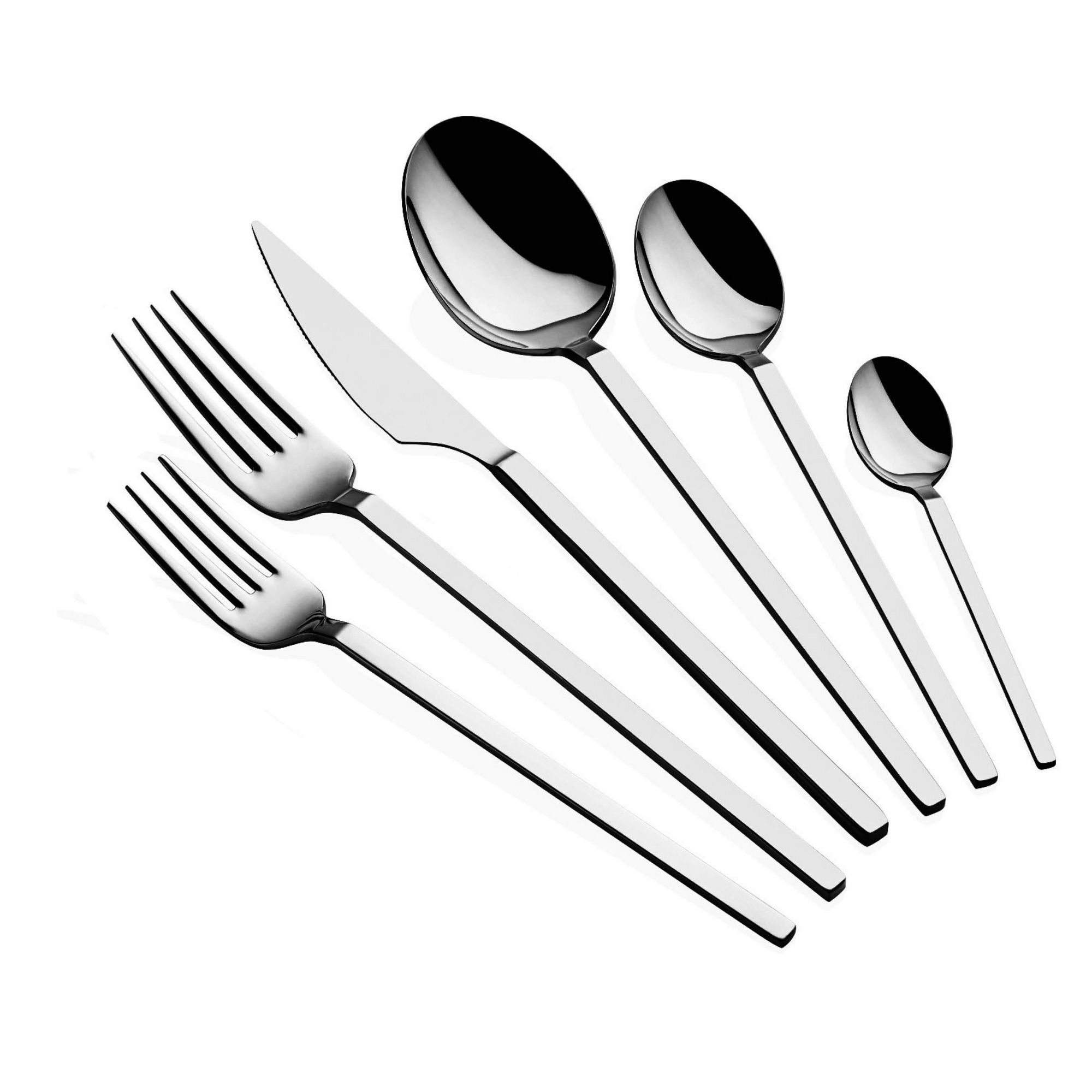 Set tacâmuri (36 piese), Carre - Silver, Argintiu