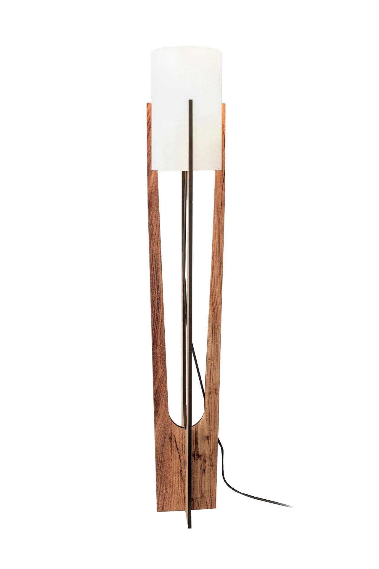 Lampadar, Minimalist - Walnut, Nuc