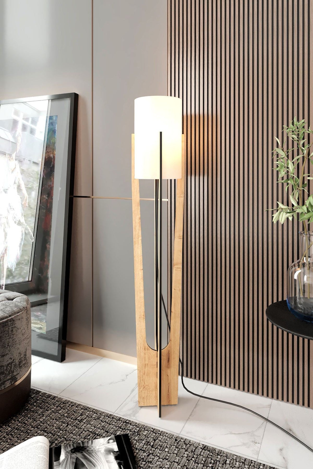 Lampadar, Minimalist - Oak, Stejar