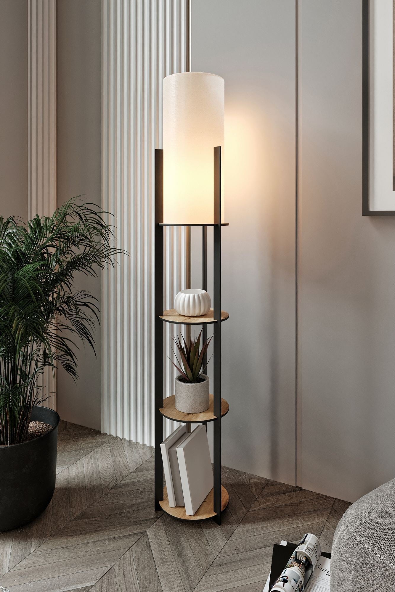 Lampadar, Radiante - Oak, Stejar
