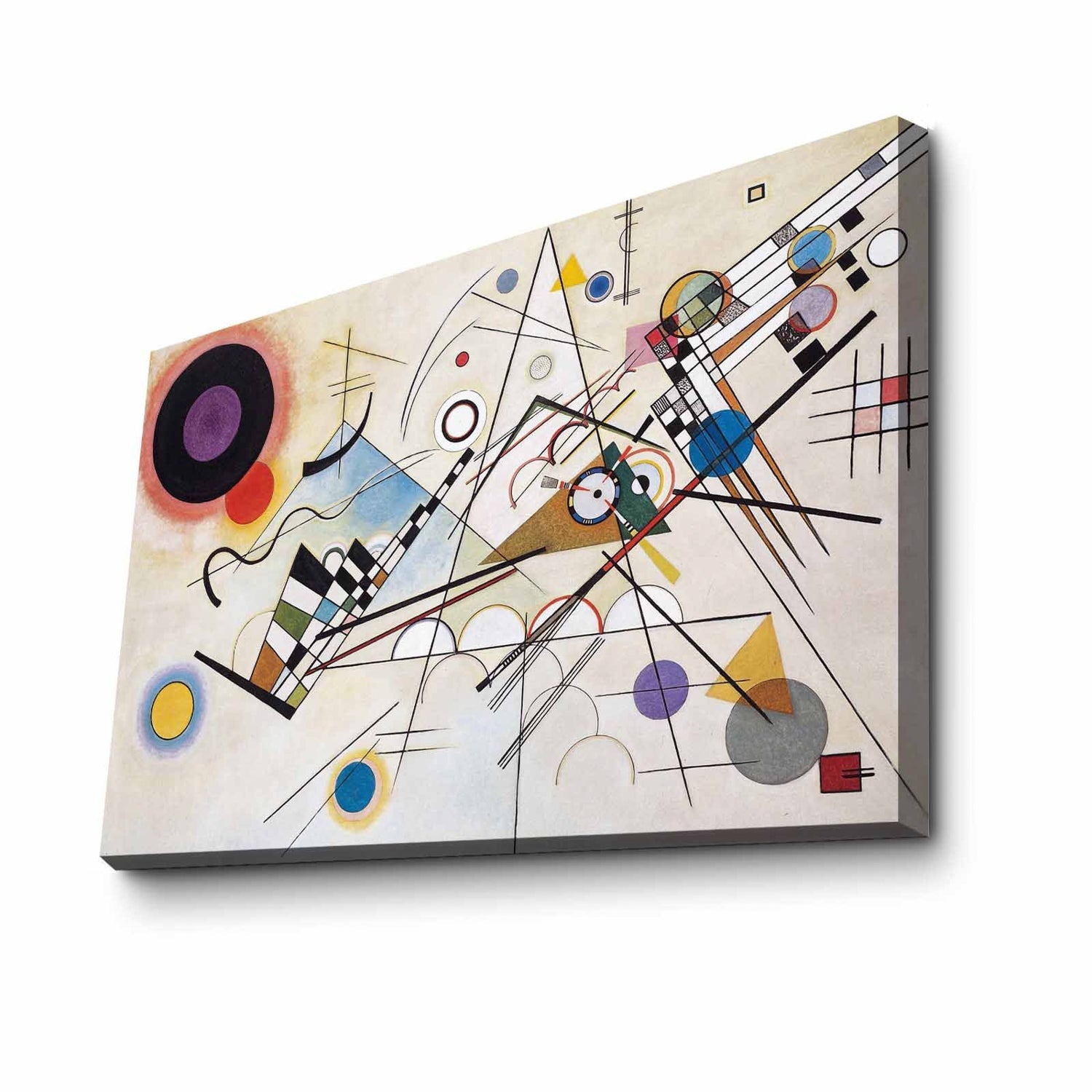 Tablou decorativ pe pânză, 4570KANDINSKY006, Multicolor