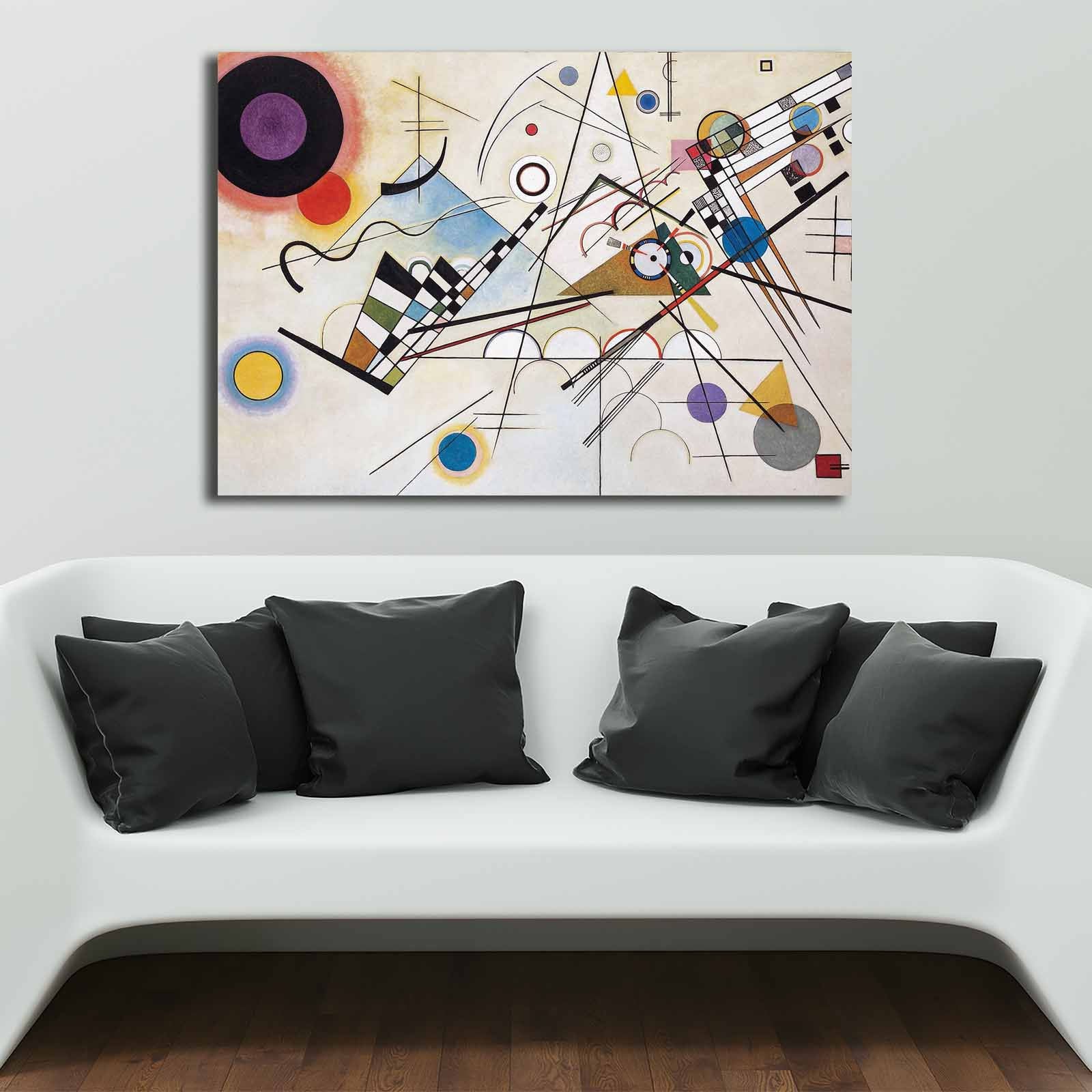 Tablou decorativ pe pânză, 70100KANDINSKY006, Multicolor